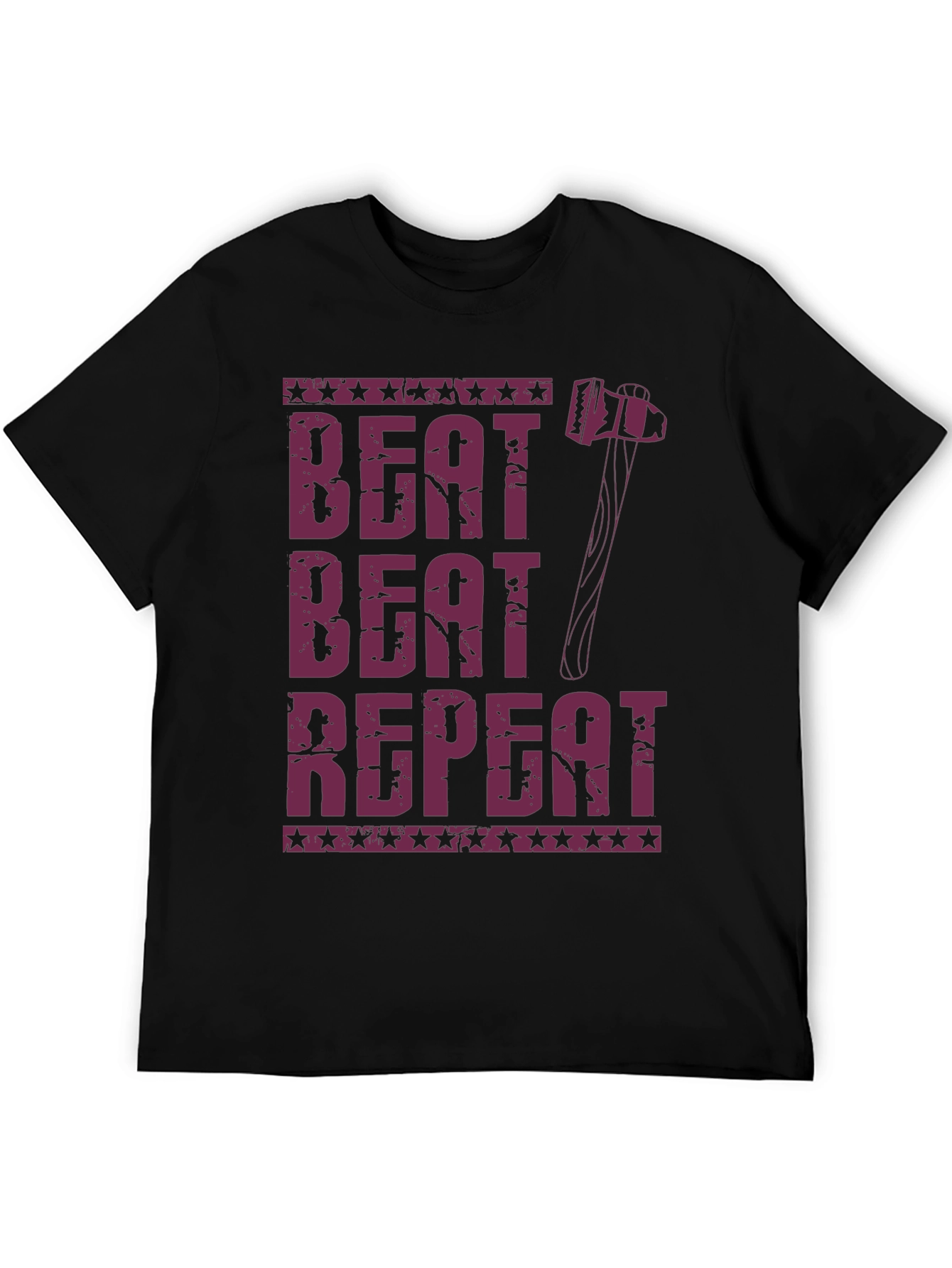 Beat Beat Repeat Hammer Graphic T-Shirt