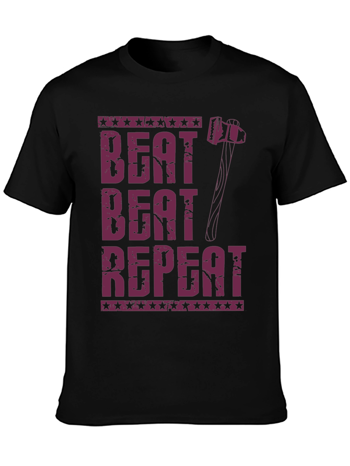 Beat Beat Repeat Hammer Graphic T-Shirt