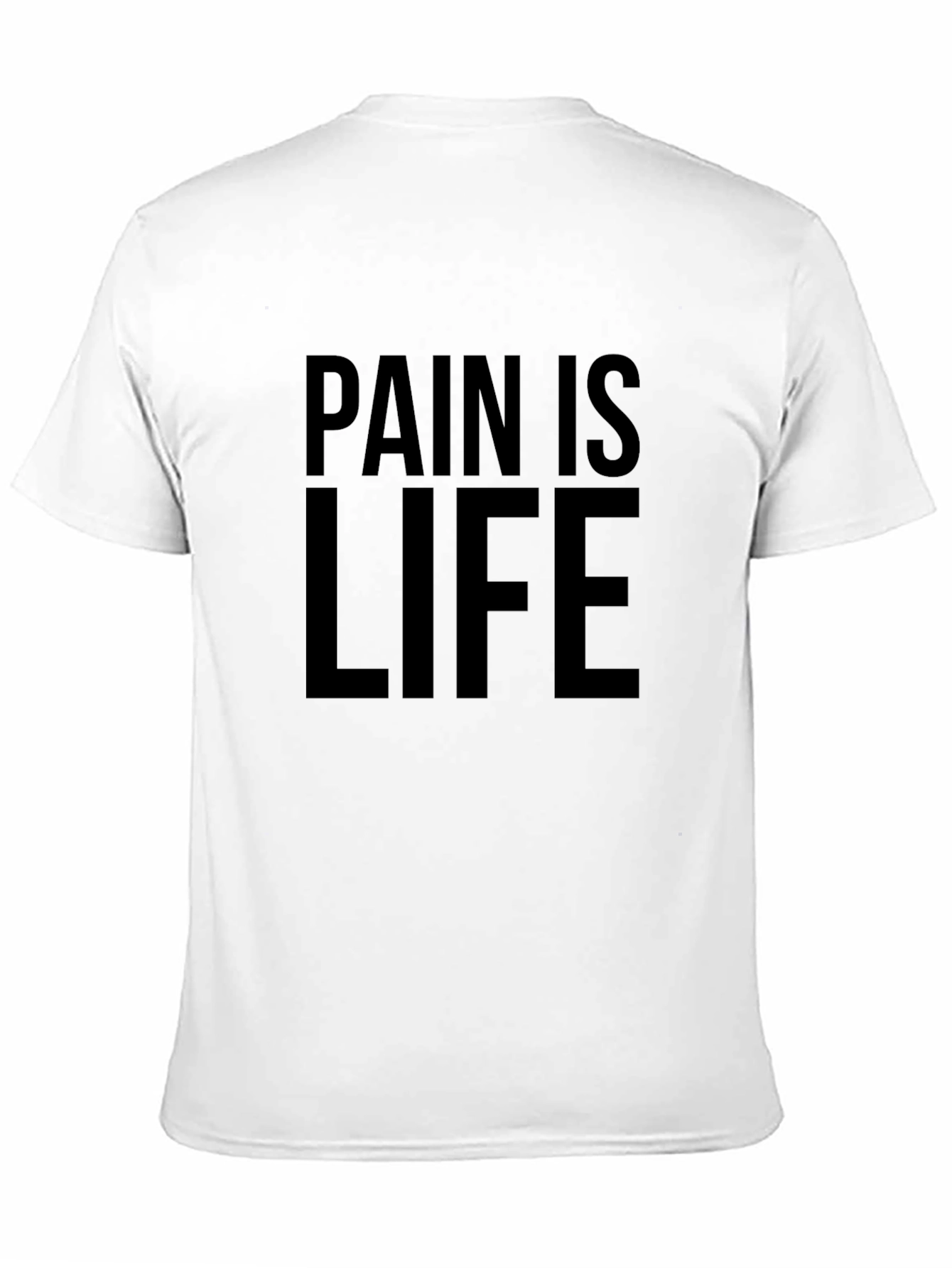 Pain is Life Black Graphic T-Shirt