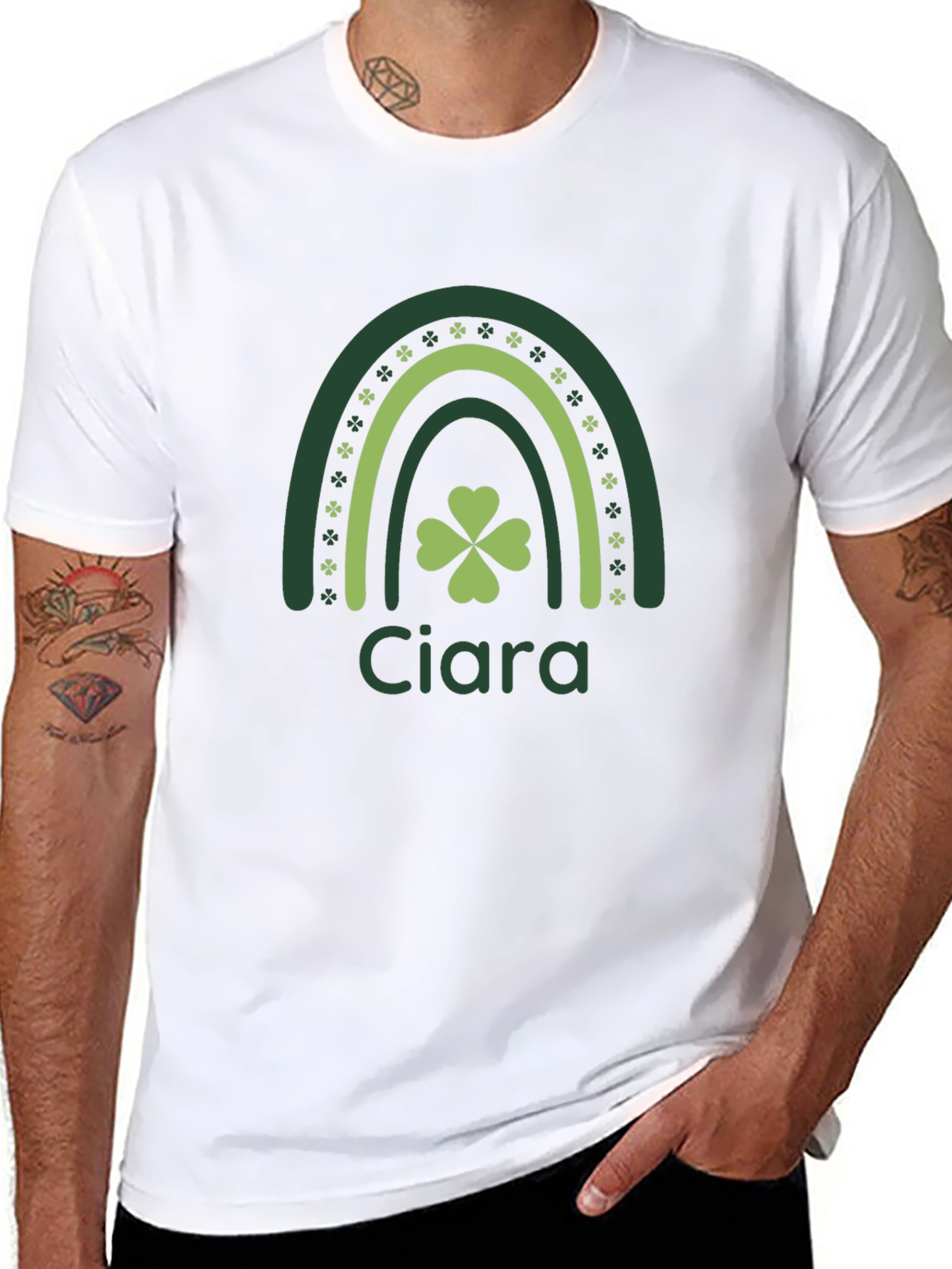 Personalized St. Patricks Day Rainbow T-Shirt