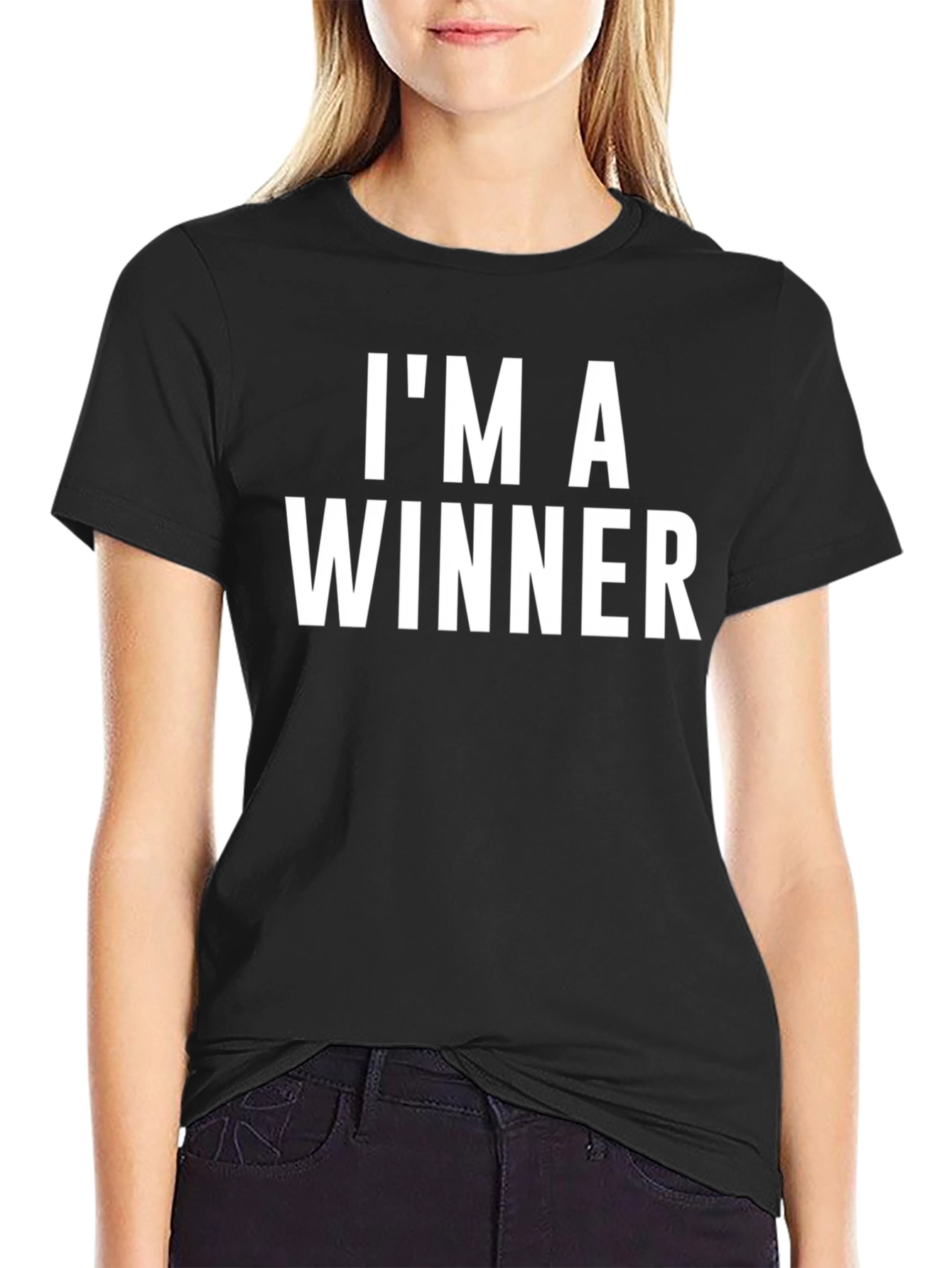 Im A Winner Graphic Tee - Mens Black T-Shirt