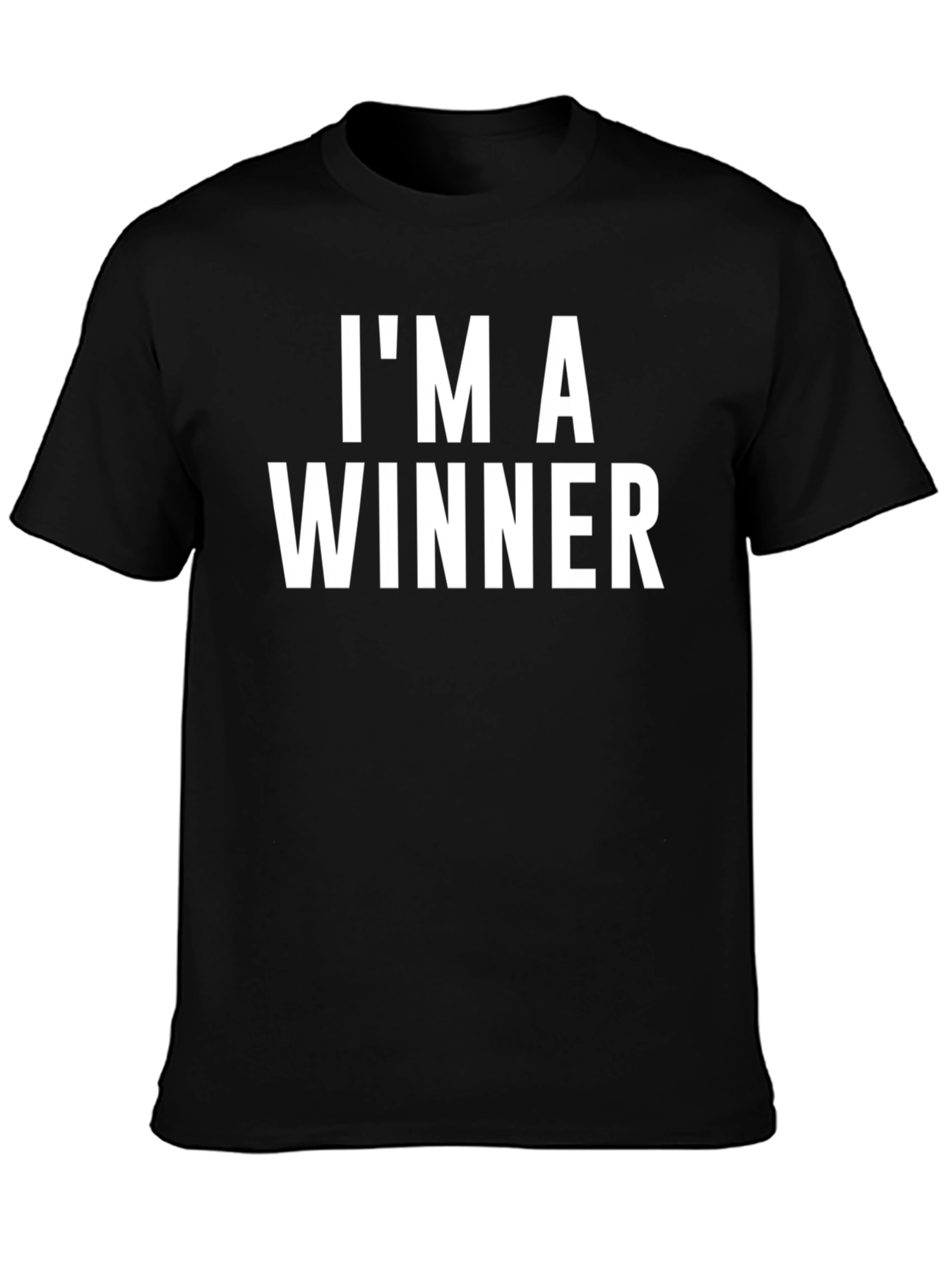 Im A Winner Graphic Tee - Mens Black T-Shirt