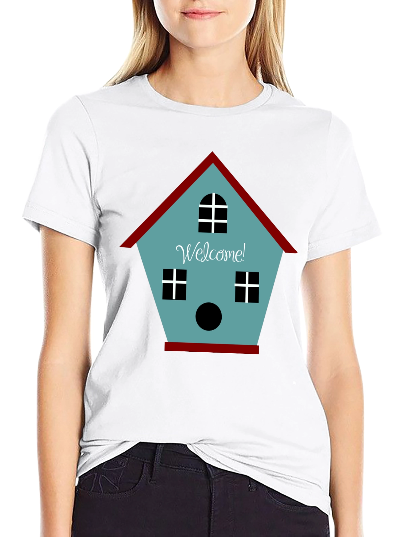 Welcome Birdhouse Graphic Tee - Casual Comfort