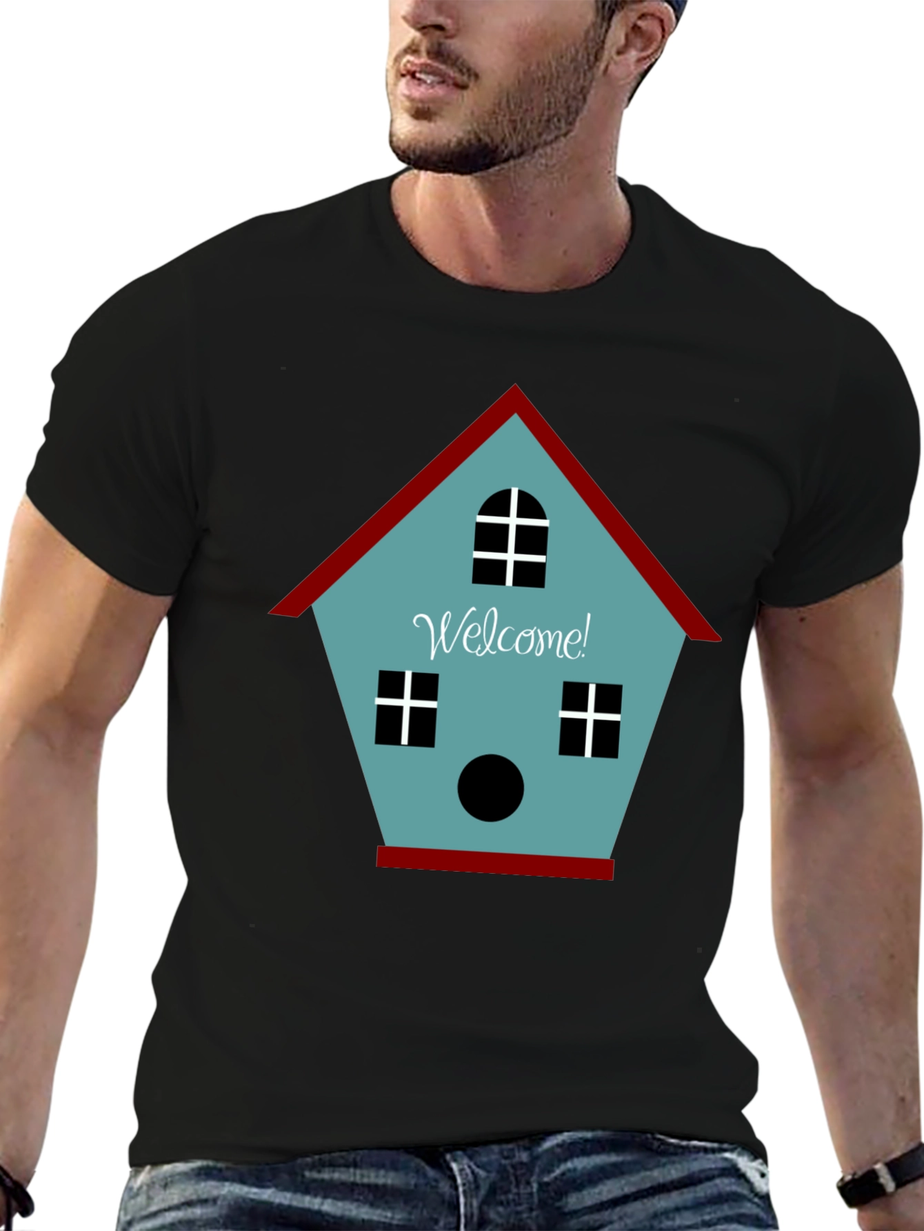 Welcome Birdhouse Graphic Tee - Casual Comfort
