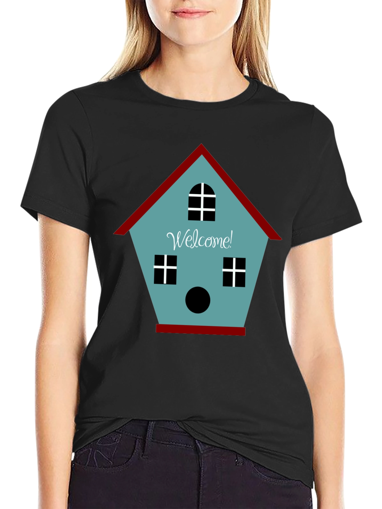 Welcome Birdhouse Graphic Tee - Casual Comfort