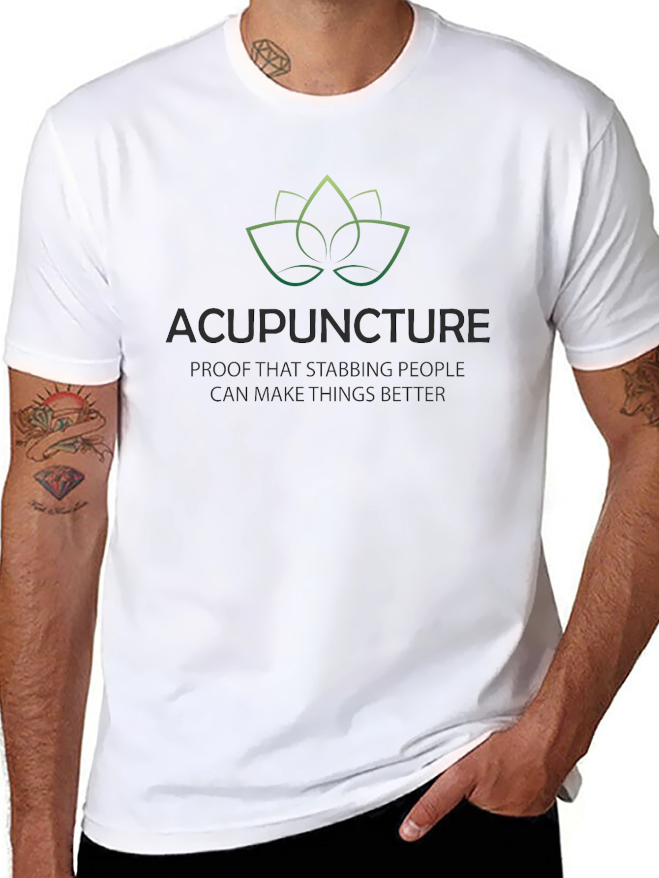 Acupuncture Stabbing People T-Shirt