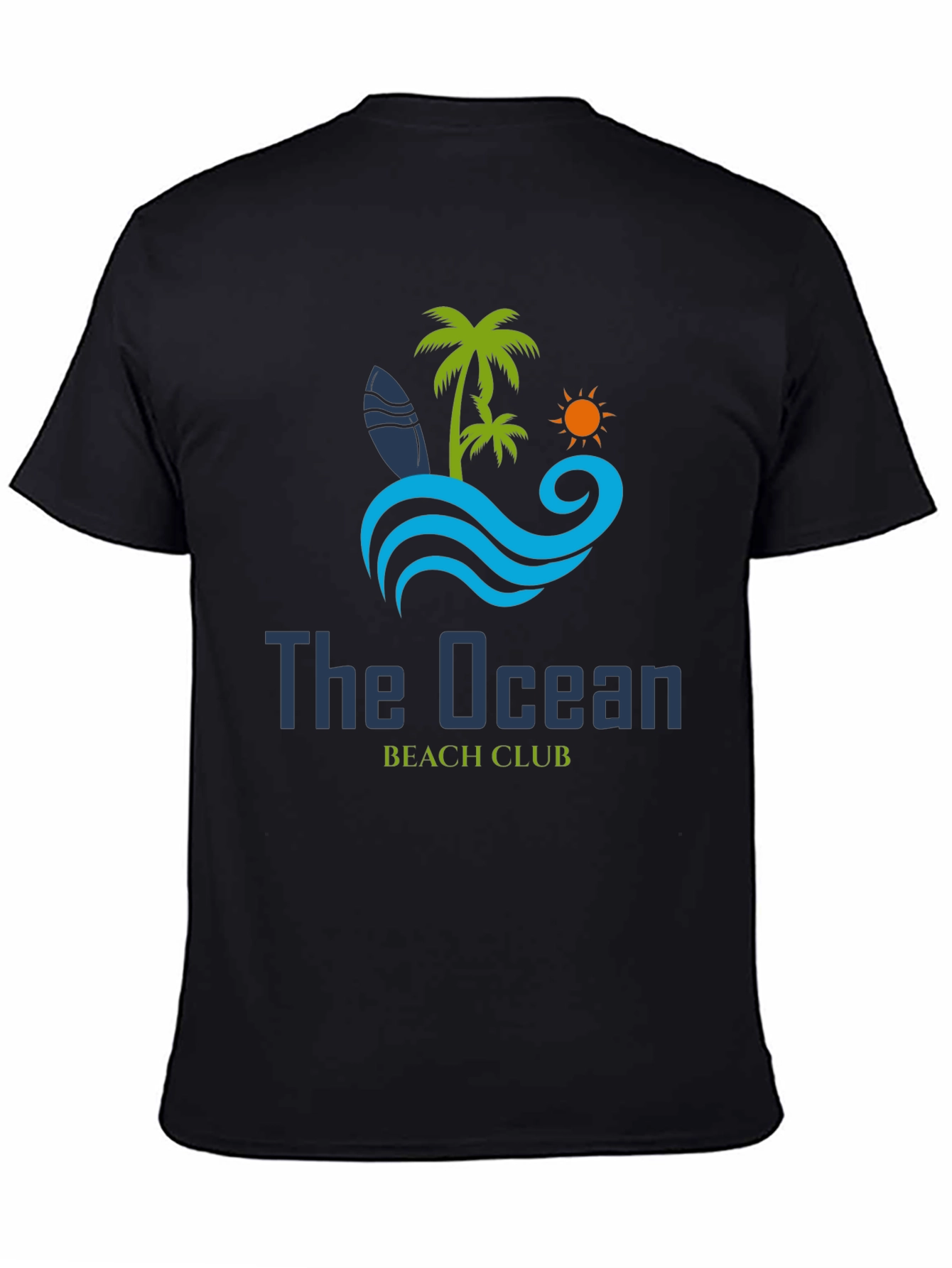 The Ocean Beach Club Black T-Shirt