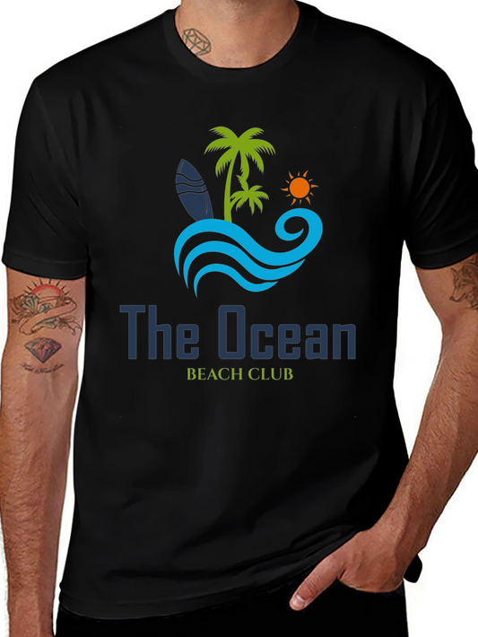 The Ocean Beach Club Black T-Shirt