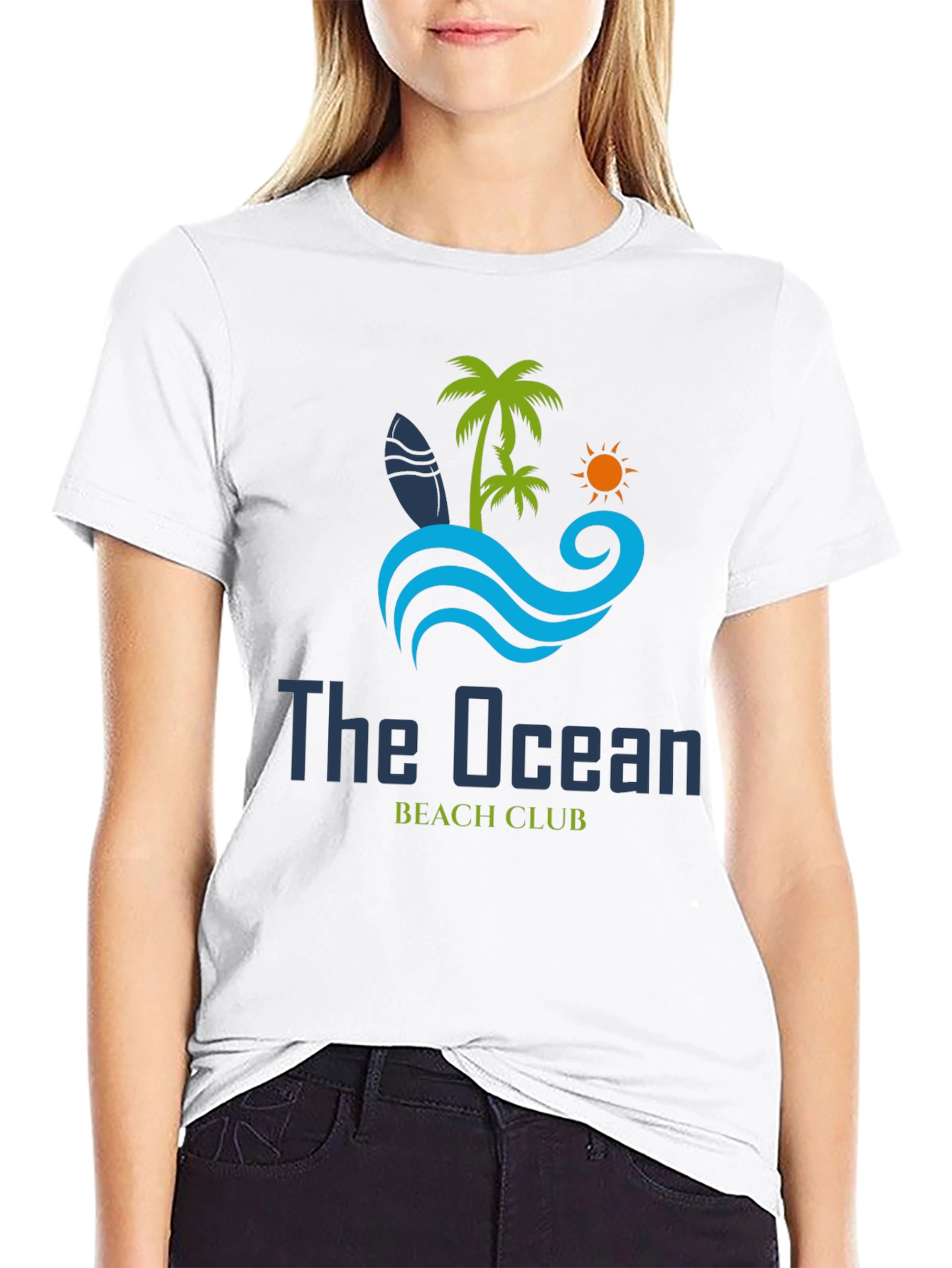 The Ocean Beach Club Black T-Shirt
