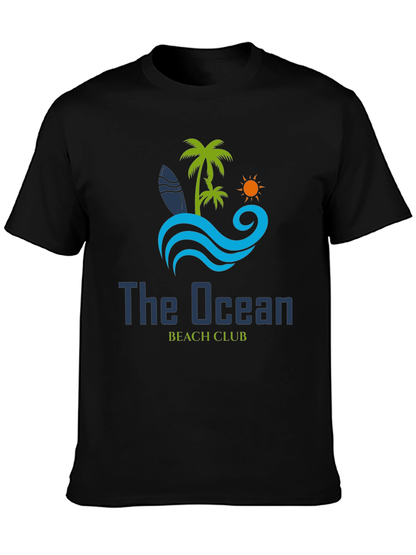 The Ocean Beach Club Black T-Shirt