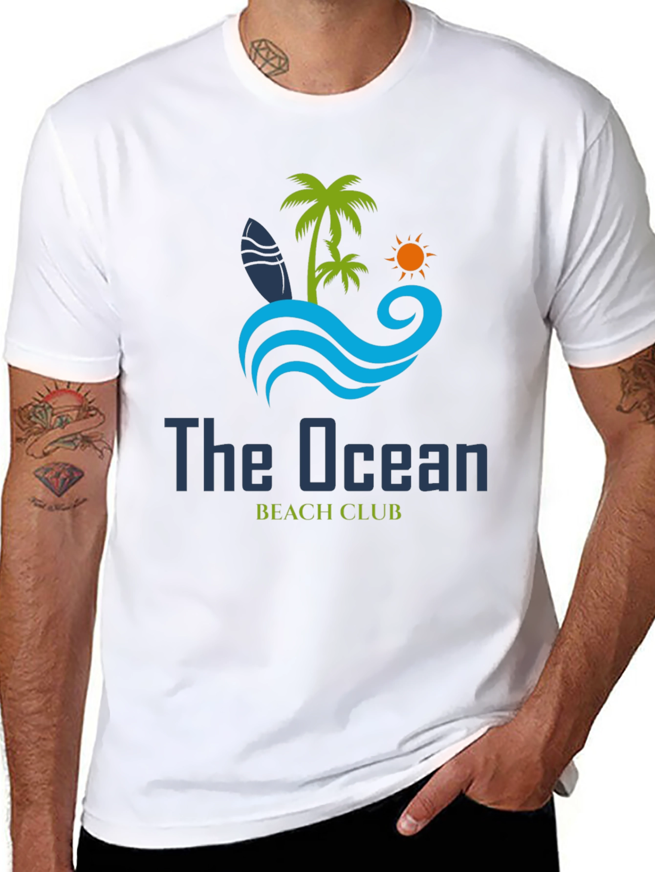 The Ocean Beach Club Black T-Shirt