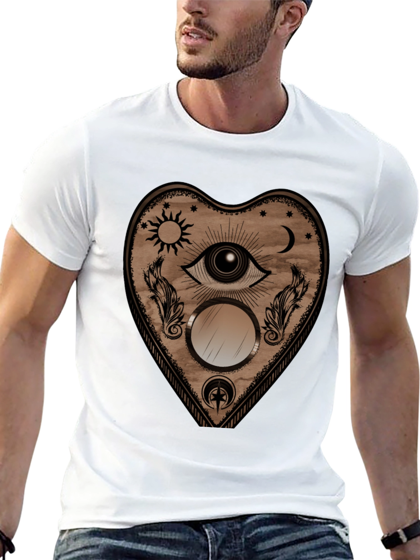 Mystic Eye Heart Graphic T-Shirt