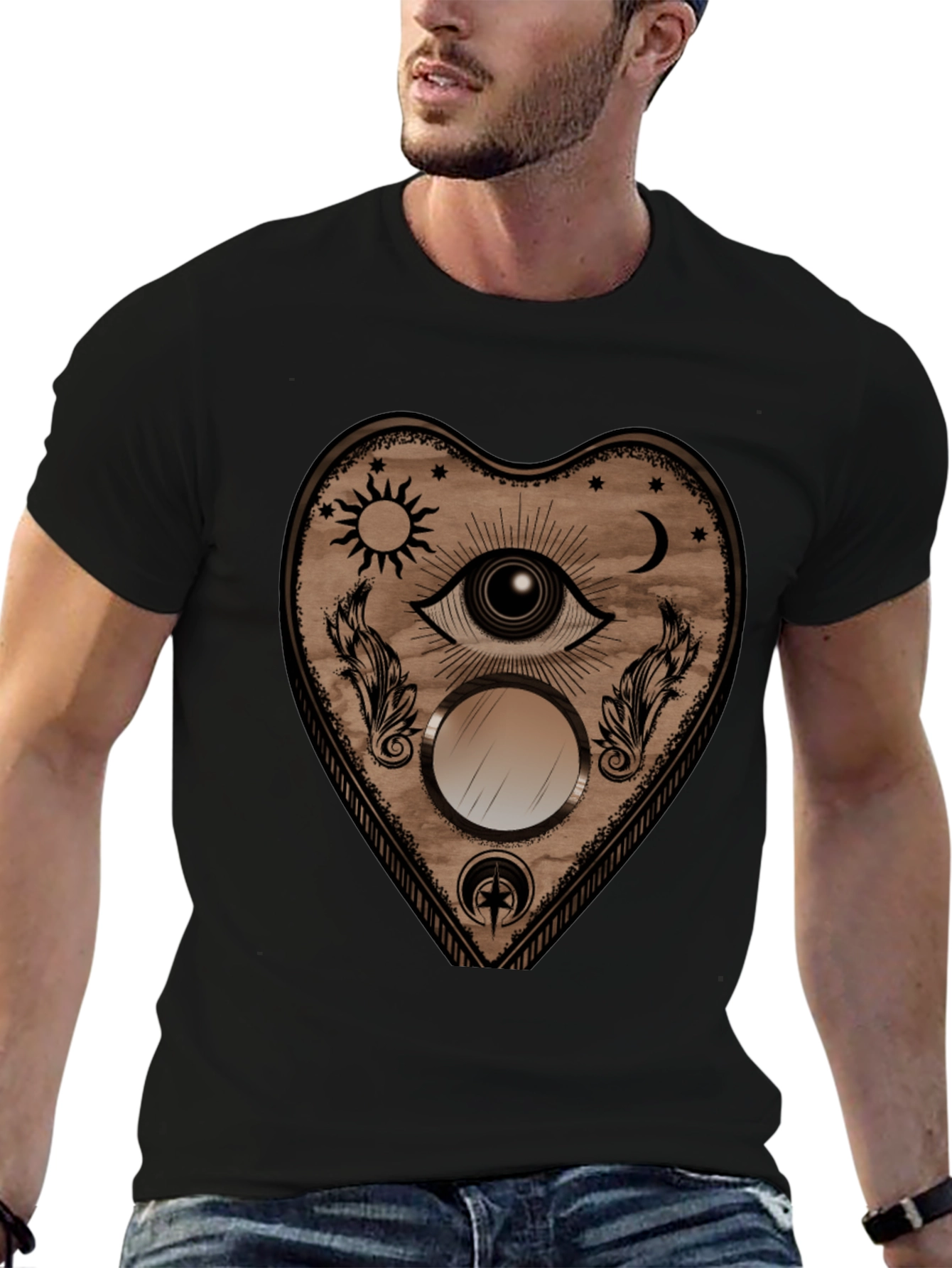 Mystic Eye Heart Graphic T-Shirt