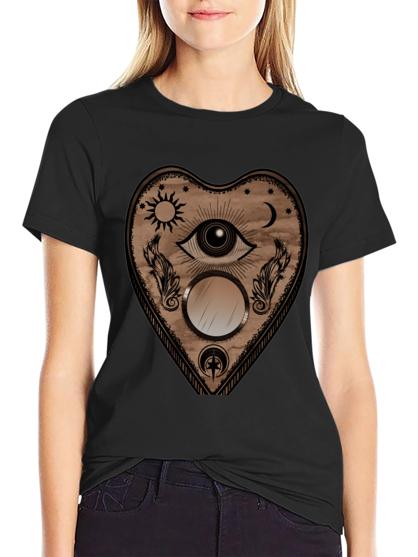 Mystic Eye Heart Graphic T-Shirt