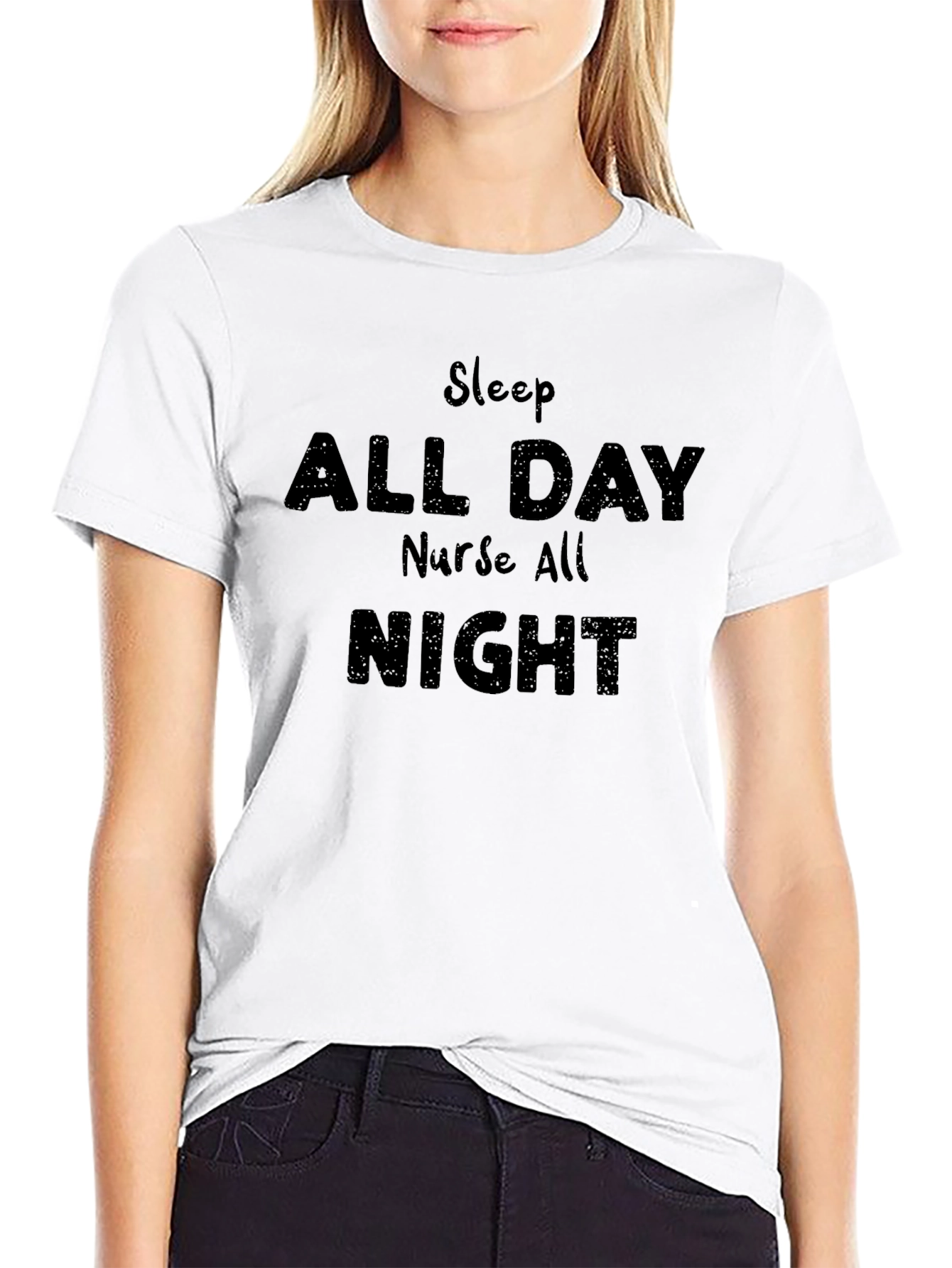 Nurse All Day & Night Graphic T-Shirt