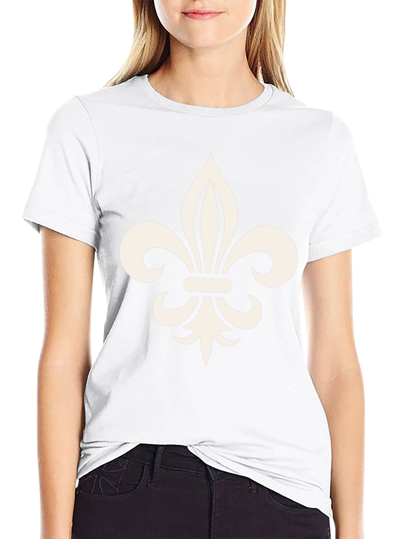 Fleur-de-lis Black T-Shirt - Classic Design