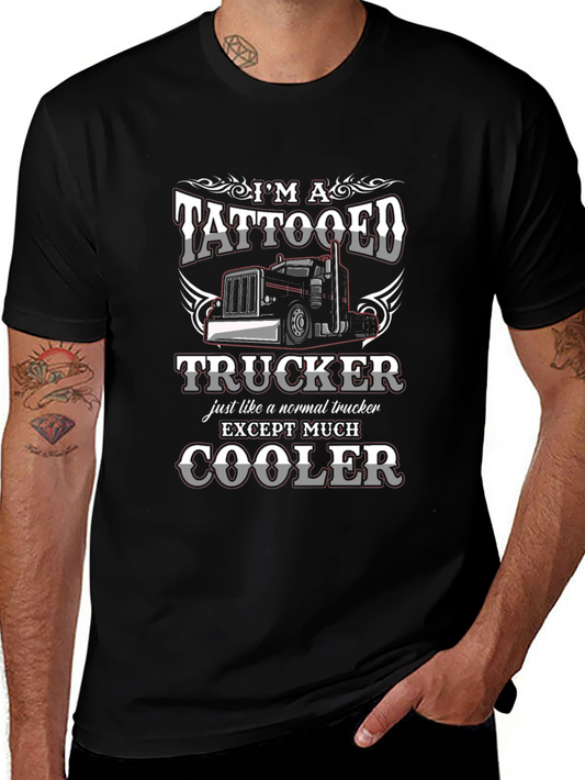 Tattooed Trucker T-Shirt: Much Cooler