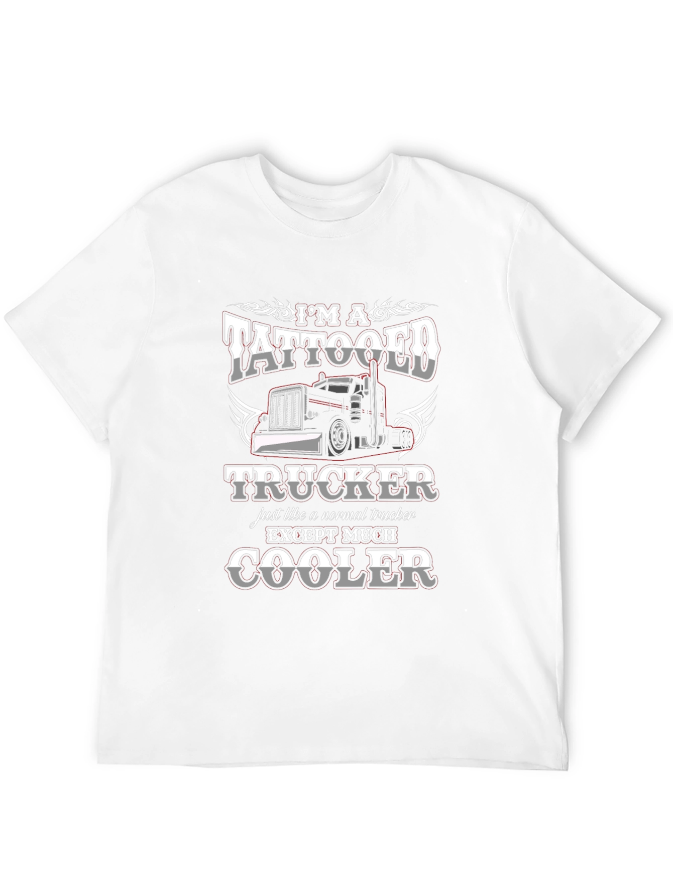 Tattooed Trucker T-Shirt: Much Cooler