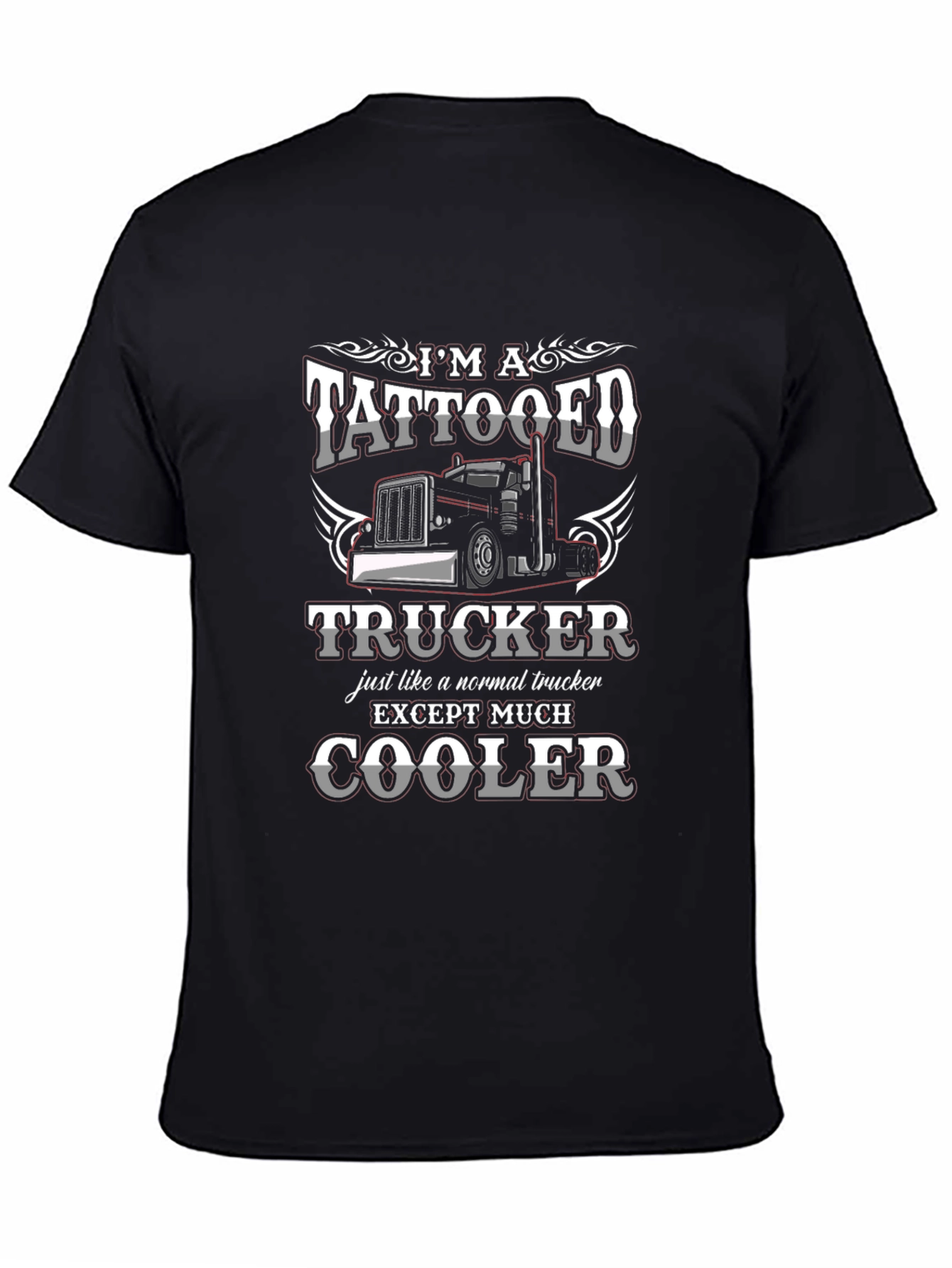 Tattooed Trucker T-Shirt: Much Cooler