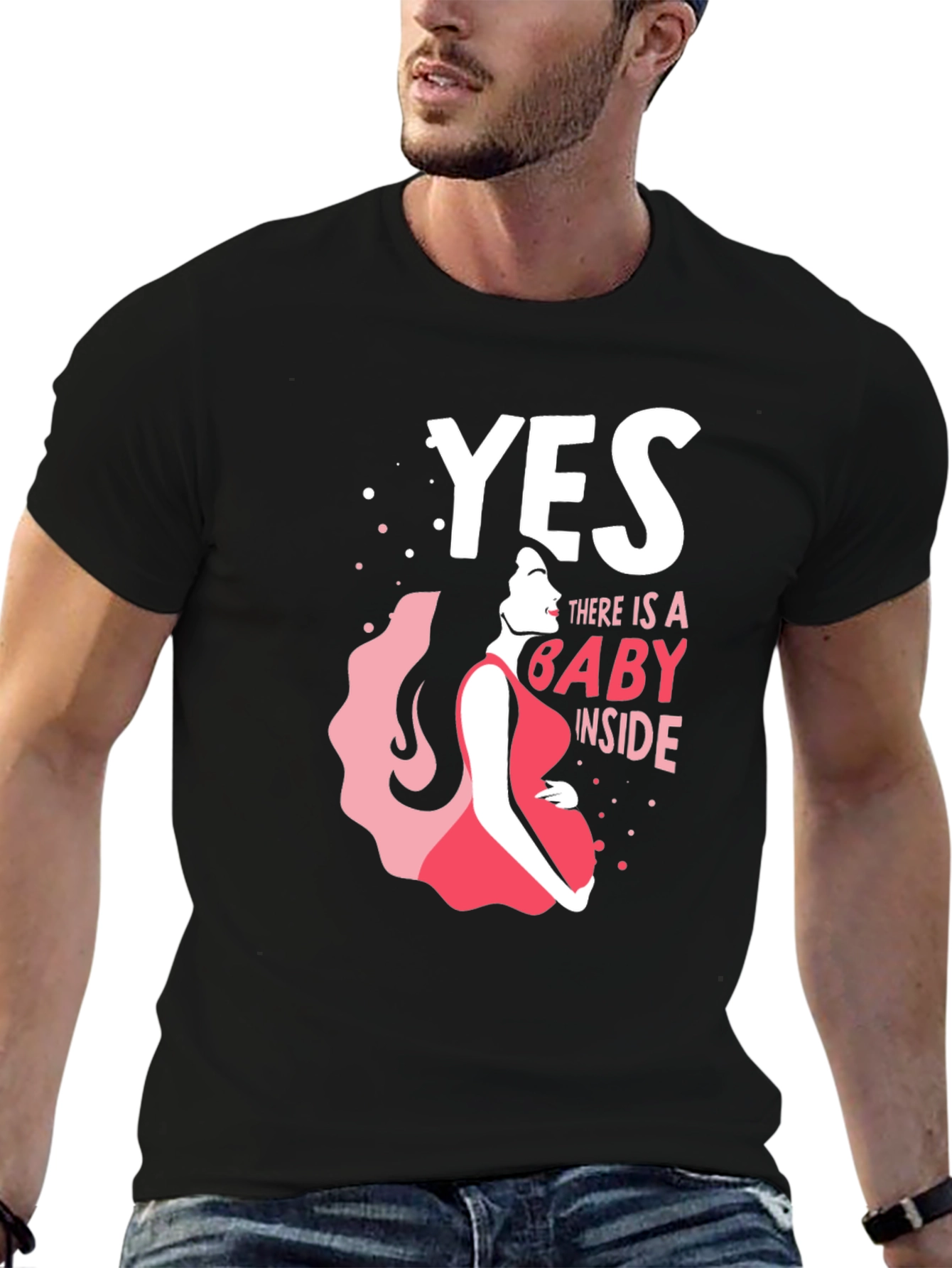 Yes There is a Baby Inside - Maternity T-Shirt
