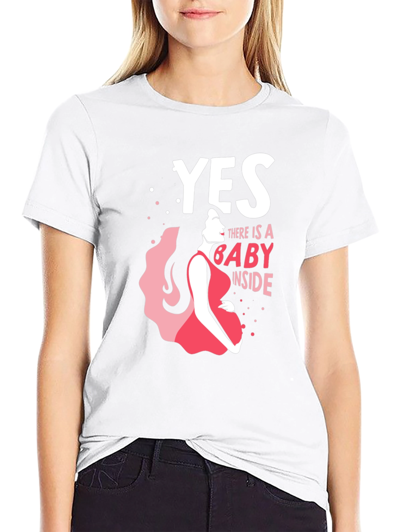 Yes There is a Baby Inside - Maternity T-Shirt