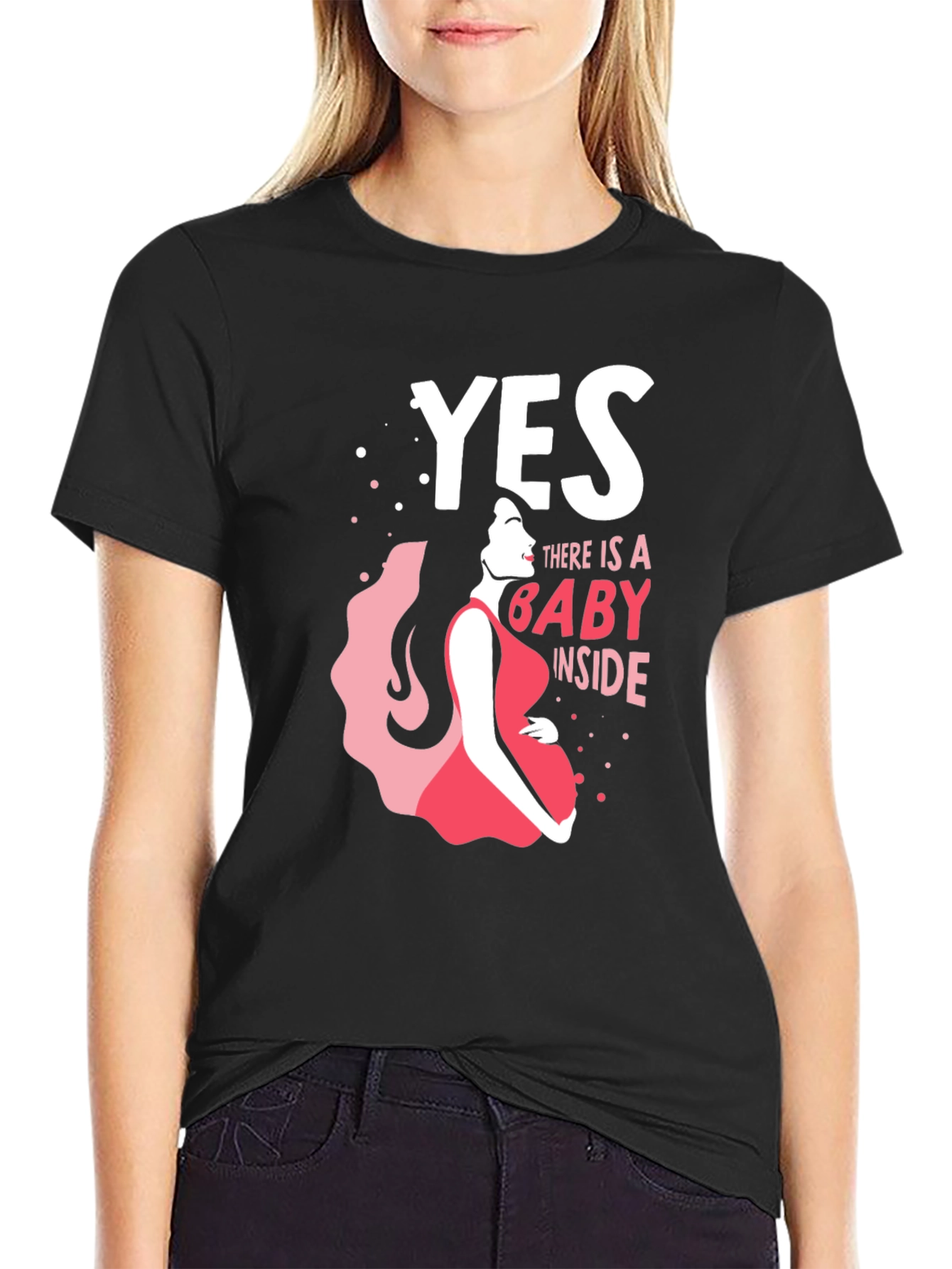 Yes There is a Baby Inside - Maternity T-Shirt