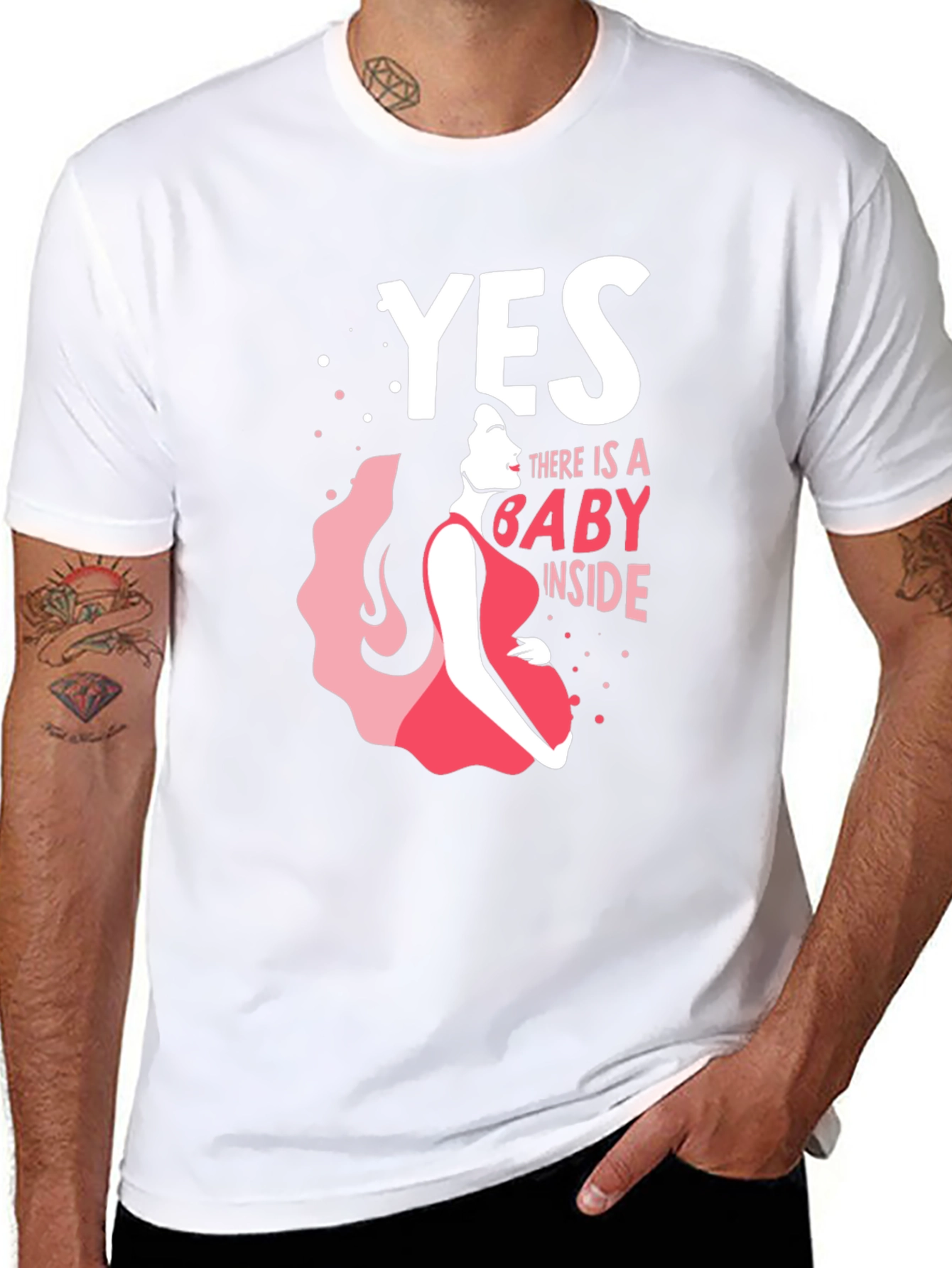 Yes There is a Baby Inside - Maternity T-Shirt
