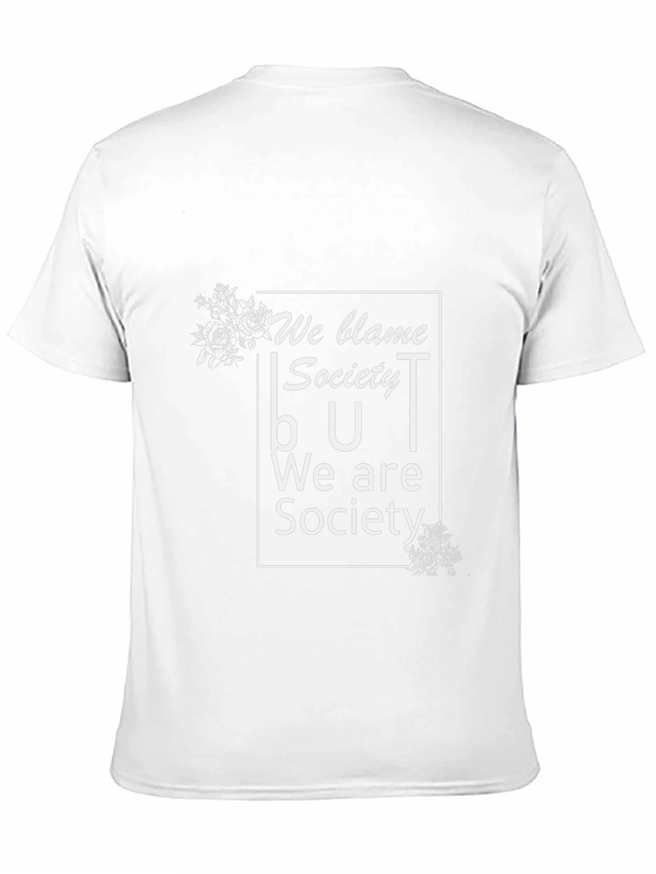 We Blame Society Graphic Tee - Black