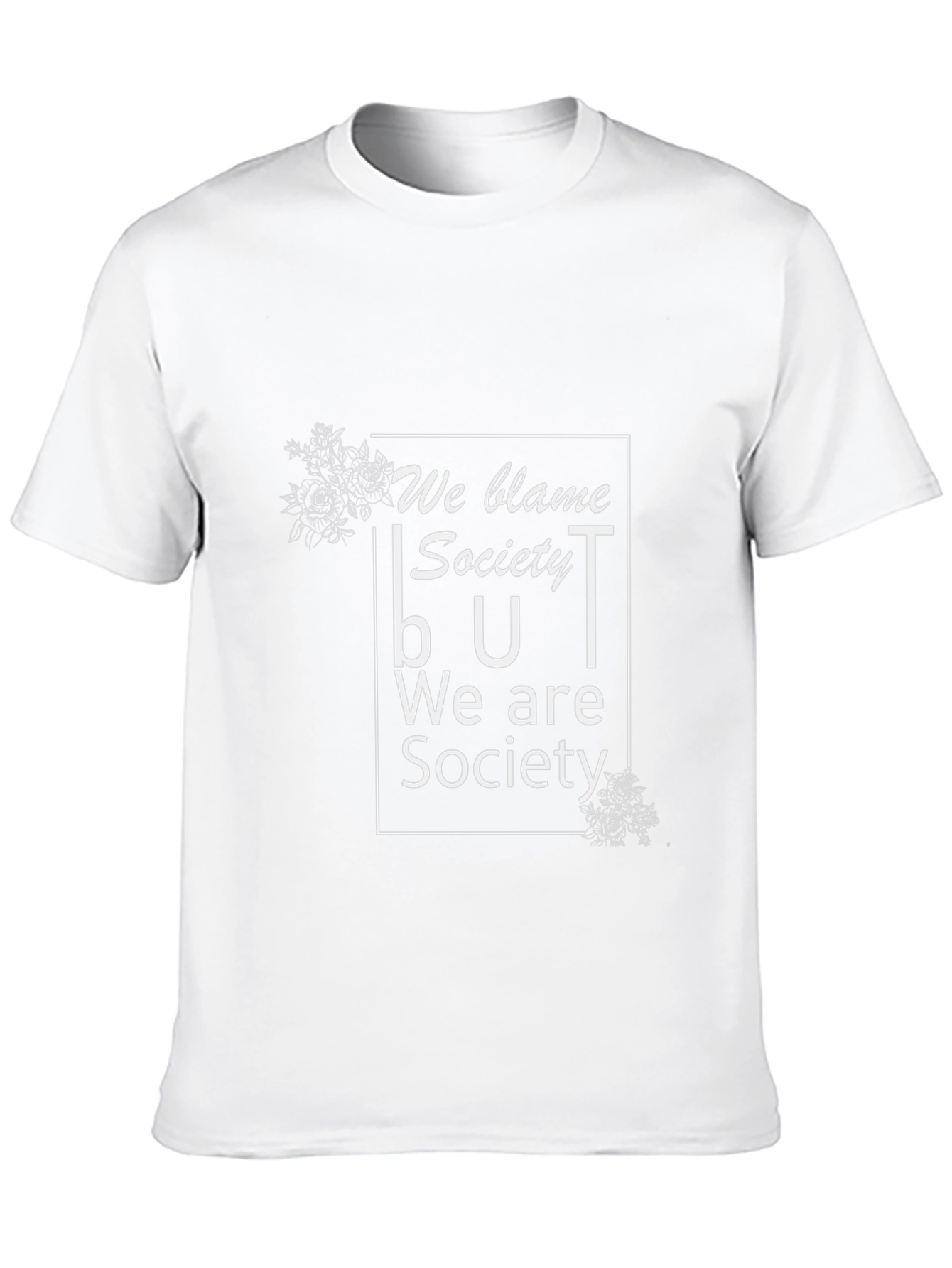 We Blame Society Graphic Tee - Black