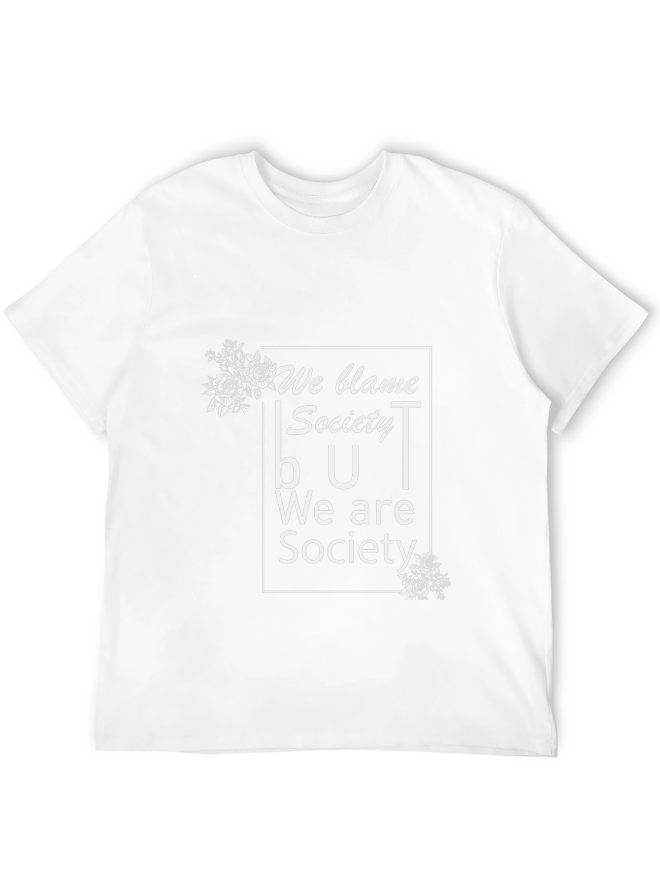We Blame Society Graphic Tee - Black