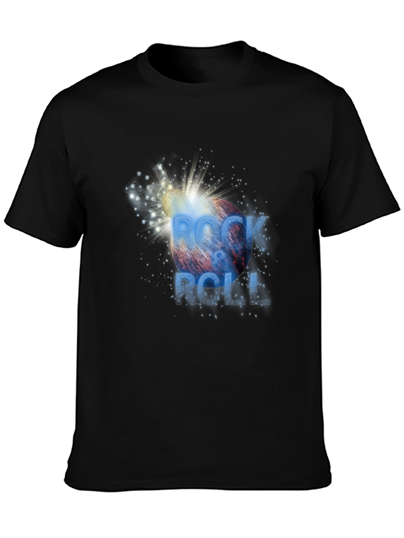 Rock & Roll Graphic Print T-Shirt