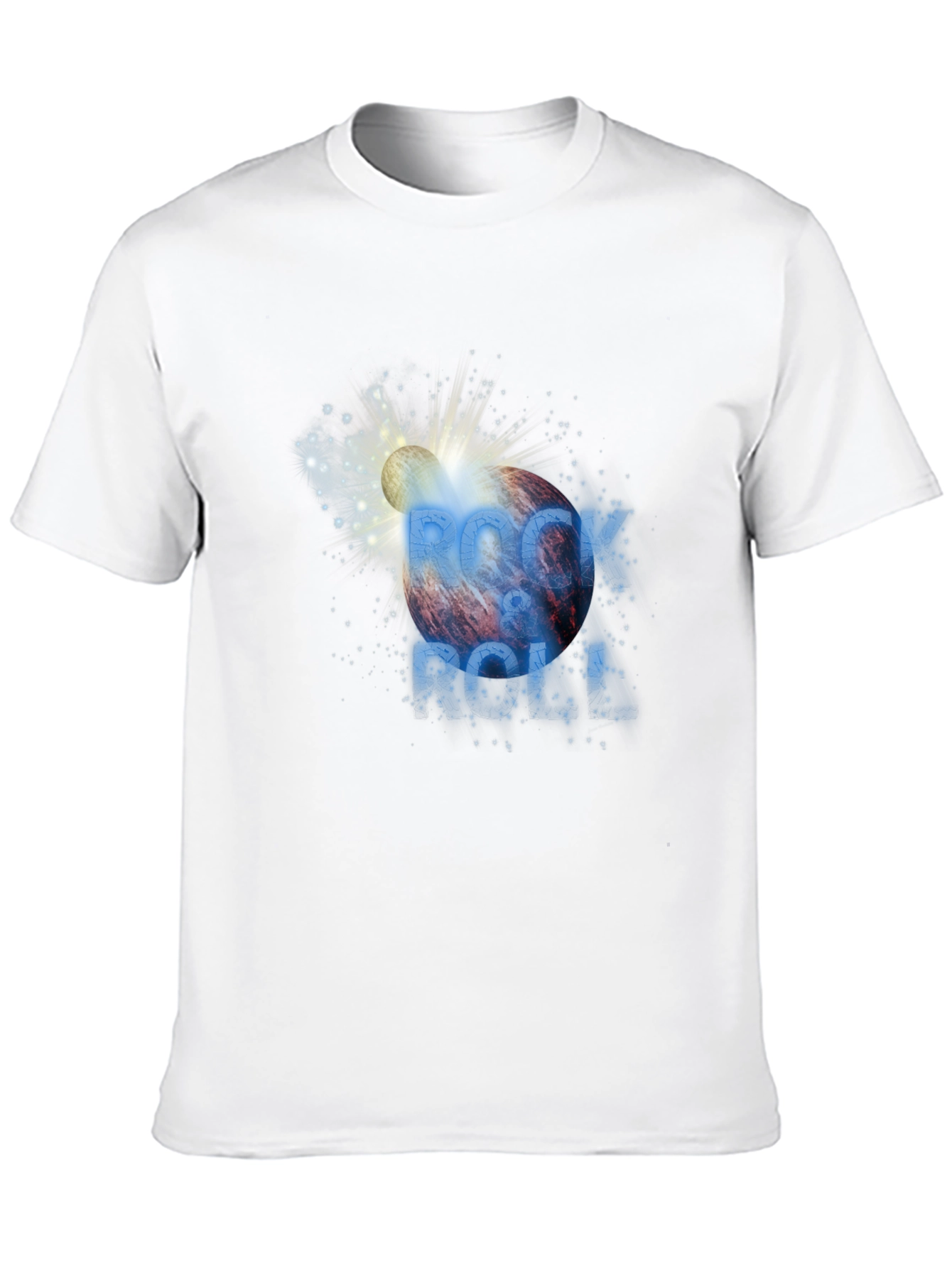 Rock & Roll Graphic Print T-Shirt