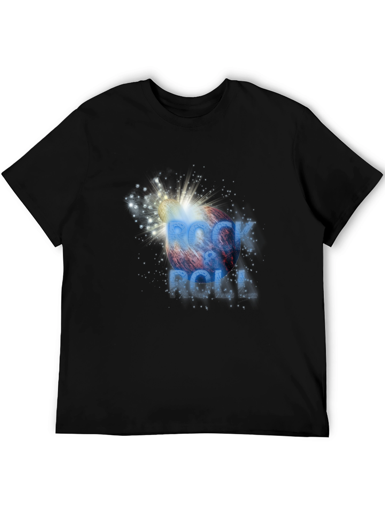 Rock & Roll Graphic Print T-Shirt
