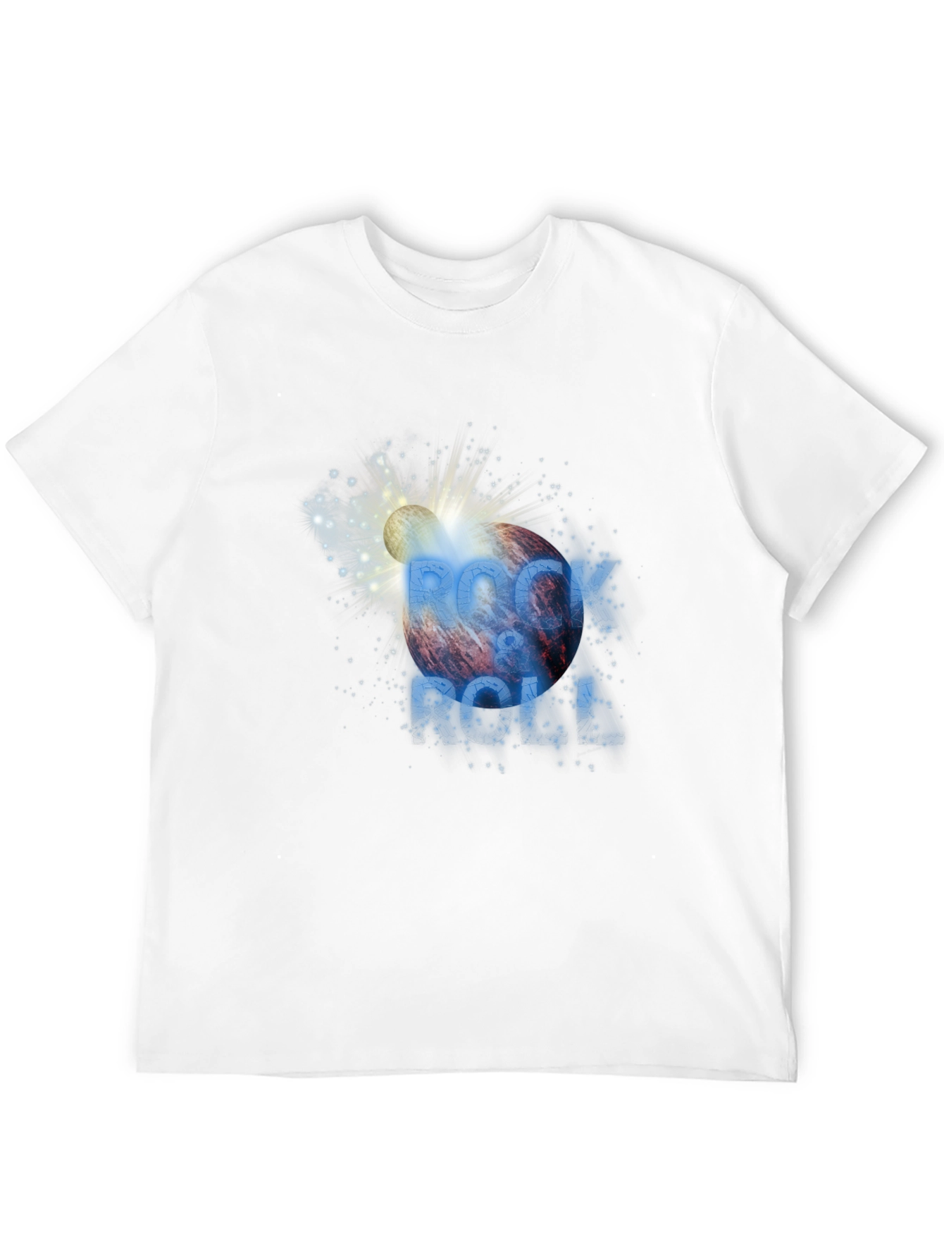 Rock & Roll Graphic Print T-Shirt