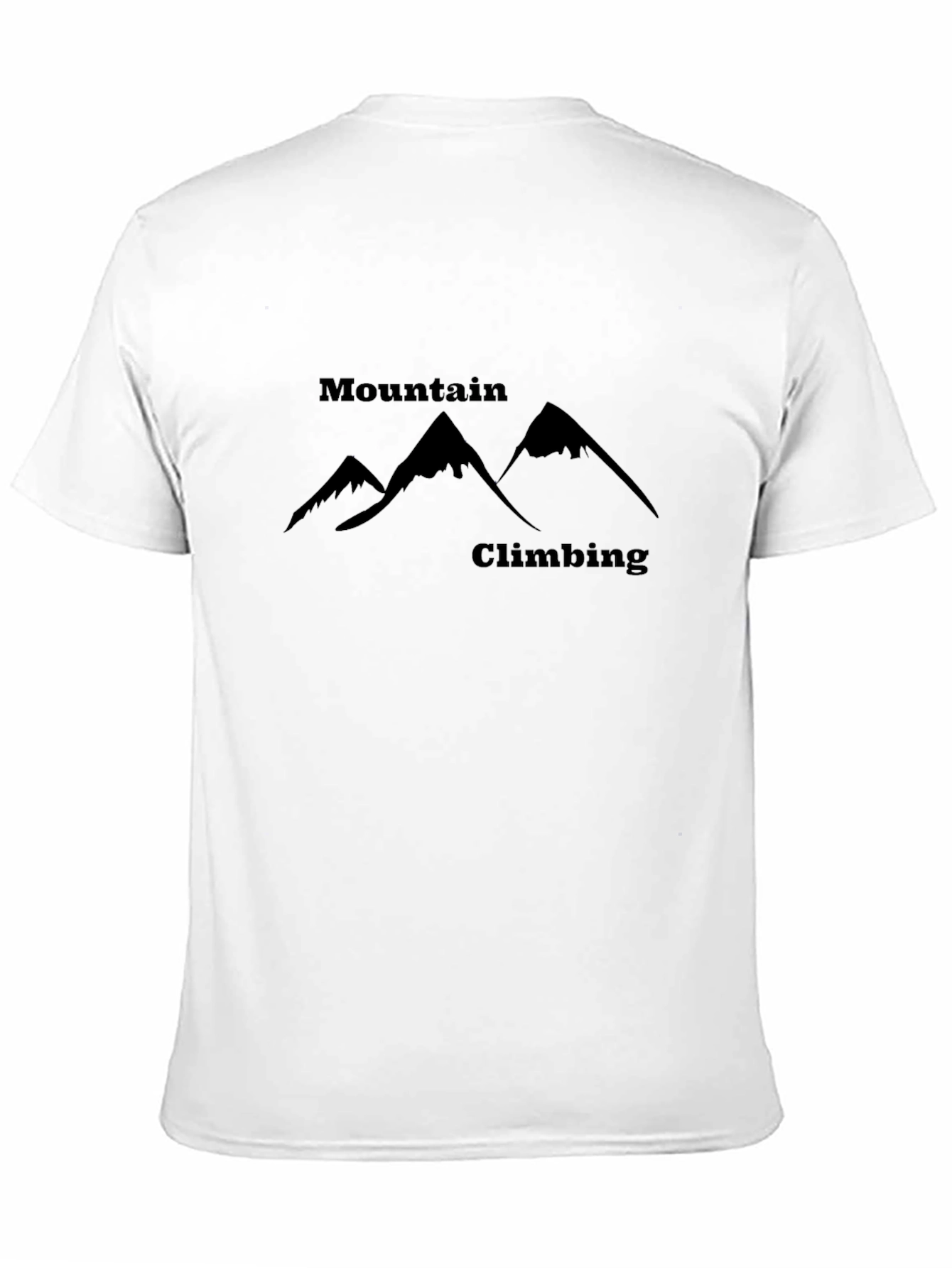 Mountain Climbing Graphic T-Shirt - Black