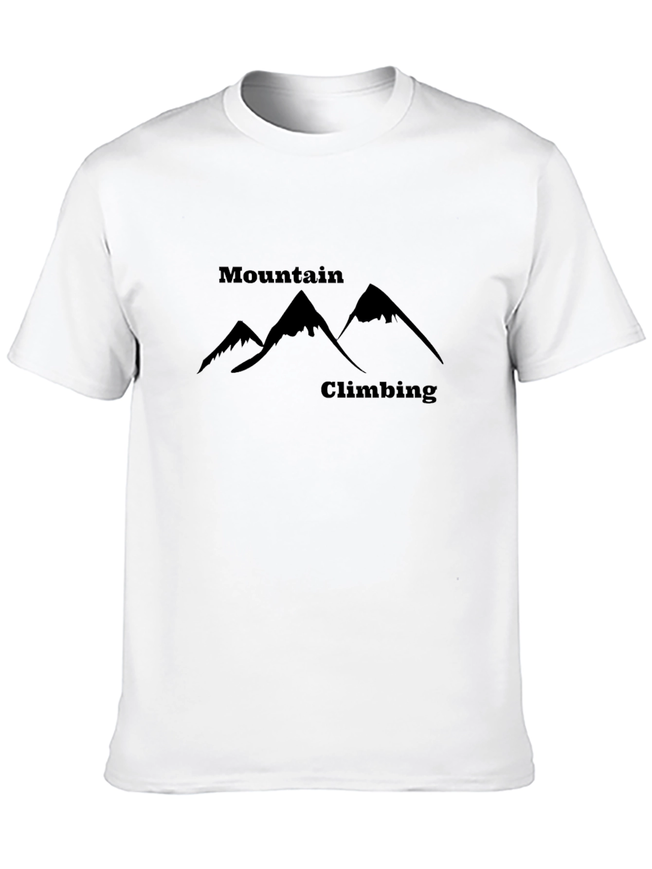 Mountain Climbing Graphic T-Shirt - Black