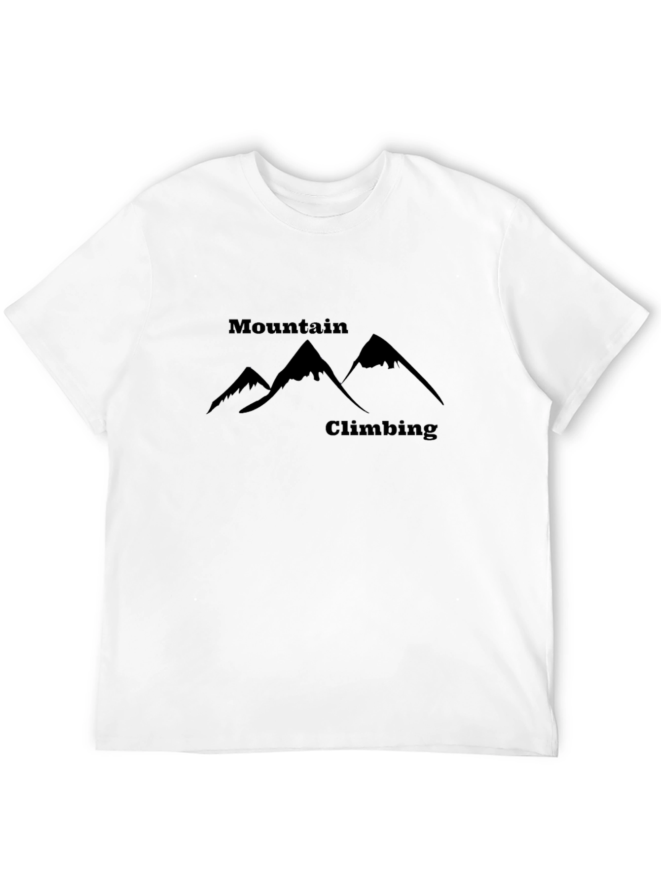 Mountain Climbing Graphic T-Shirt - Black