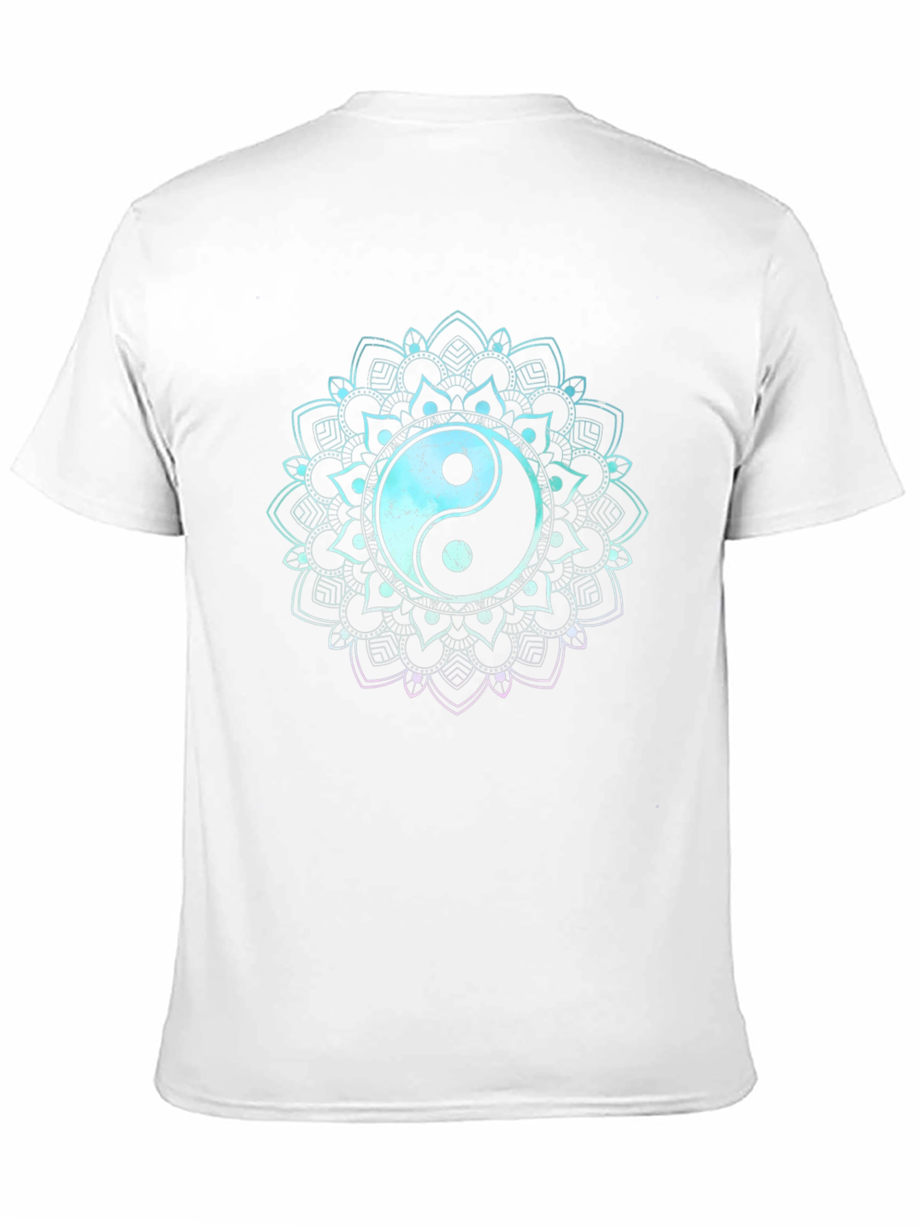 Yin Yang Mandala Graphic Tee - Black