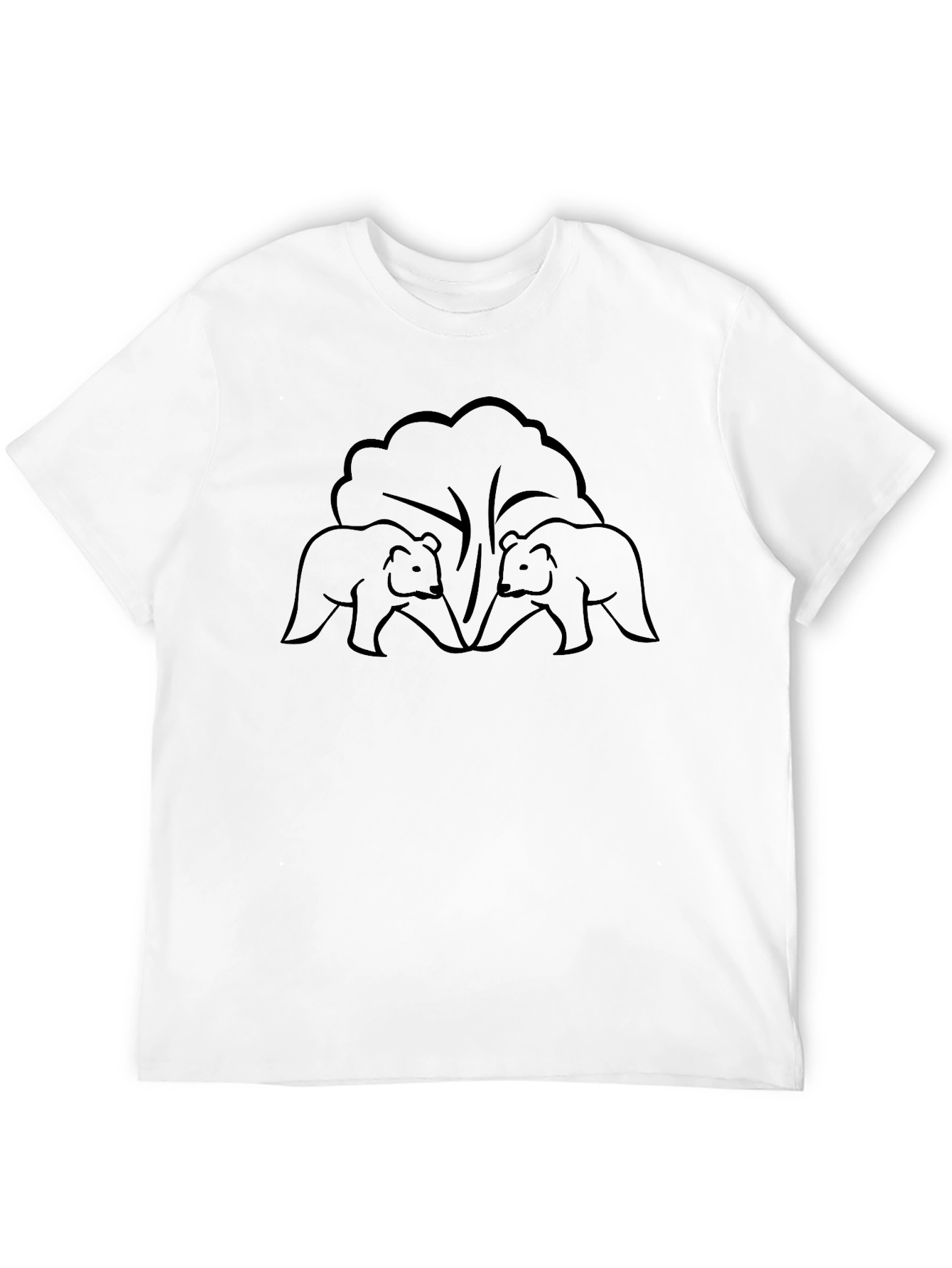 Bear Silhouette T-Shirt - Classic Black Tee