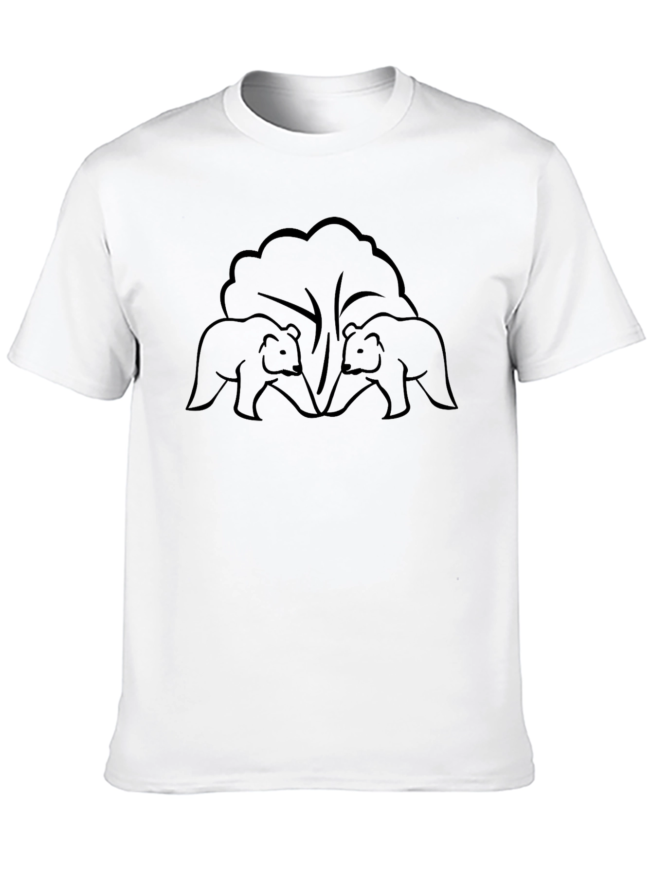 Bear Silhouette T-Shirt - Classic Black Tee
