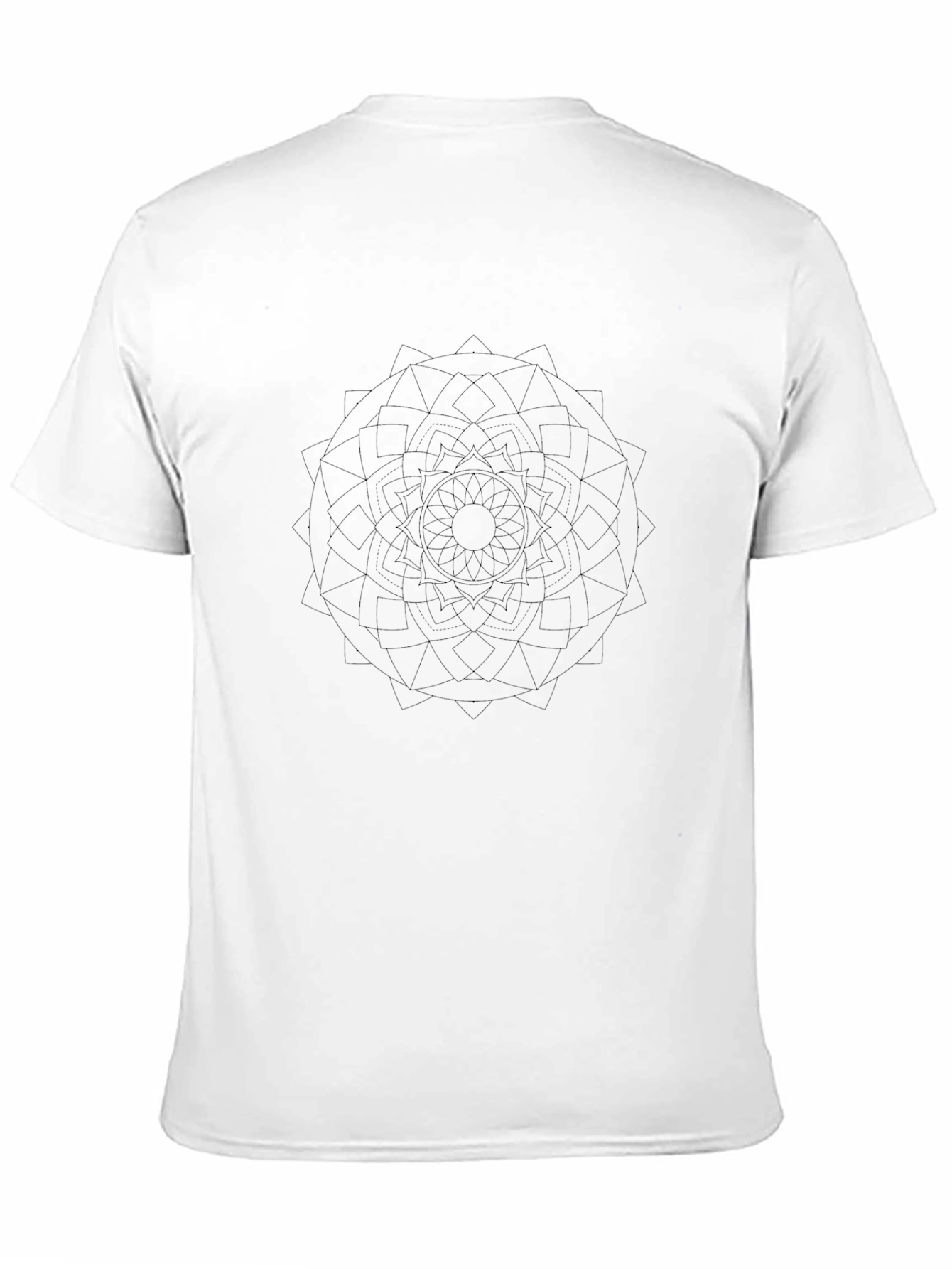 Geometric Mandala Black T-Shirt