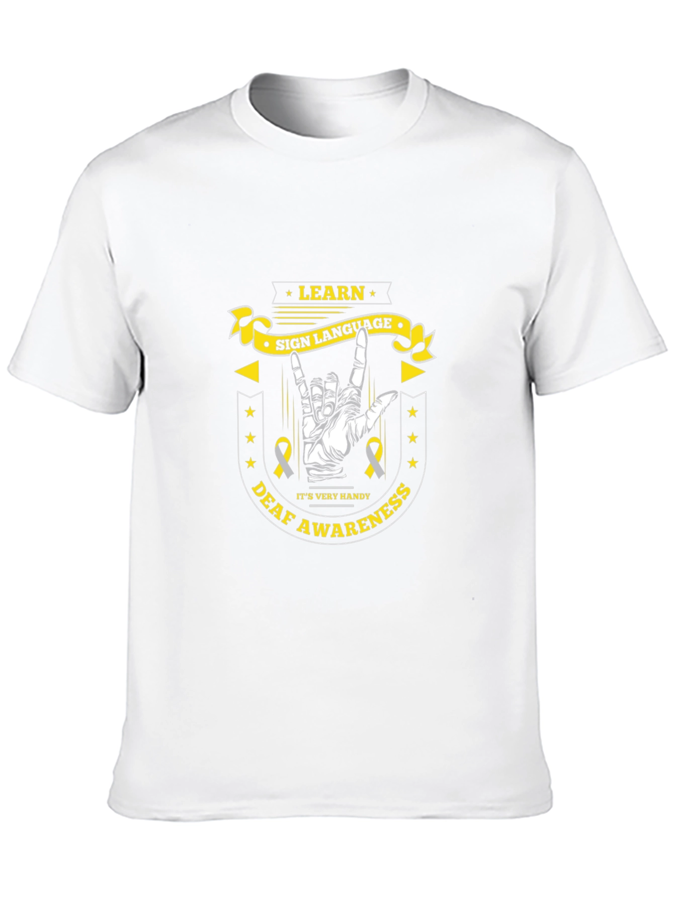 Learn Sign Language Deaf Awareness T-Shirt