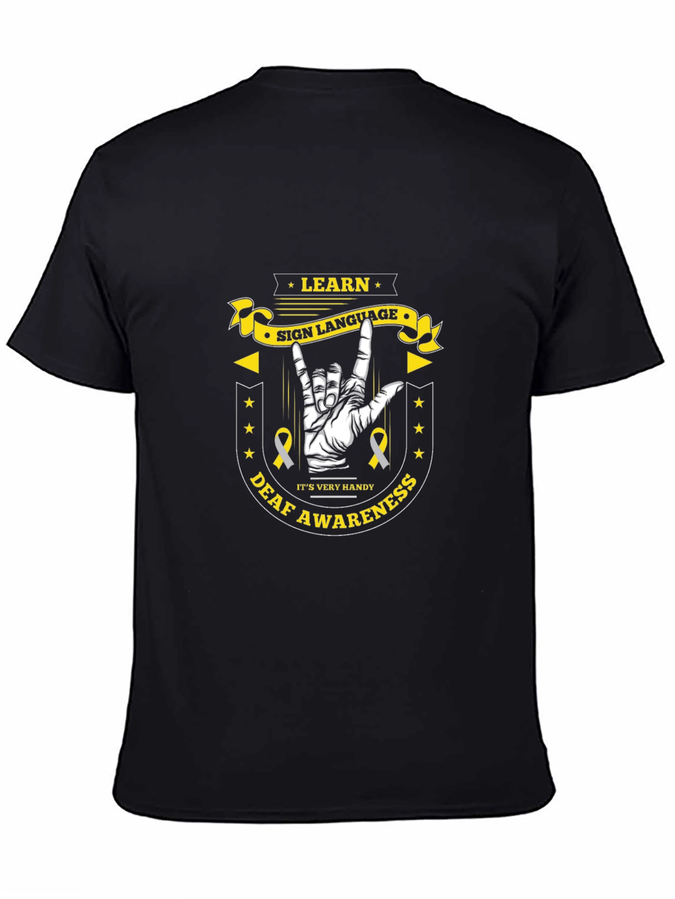 Learn Sign Language Deaf Awareness T-Shirt