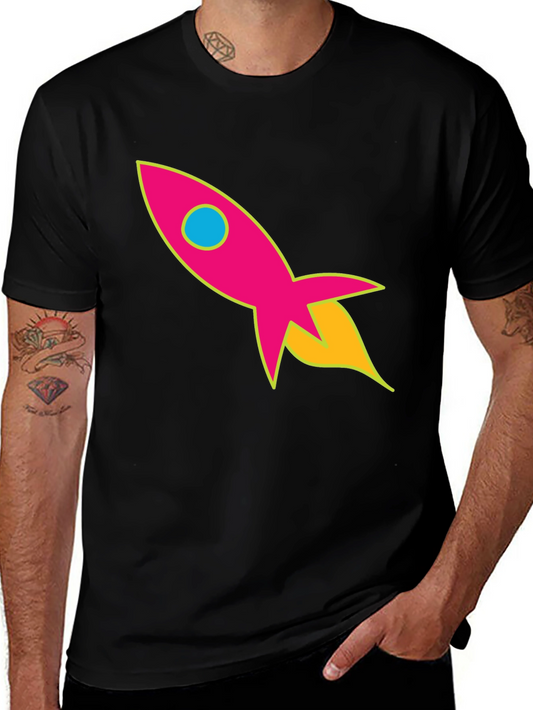 Retro Rocket T-Shirt - Blast Off in Style!