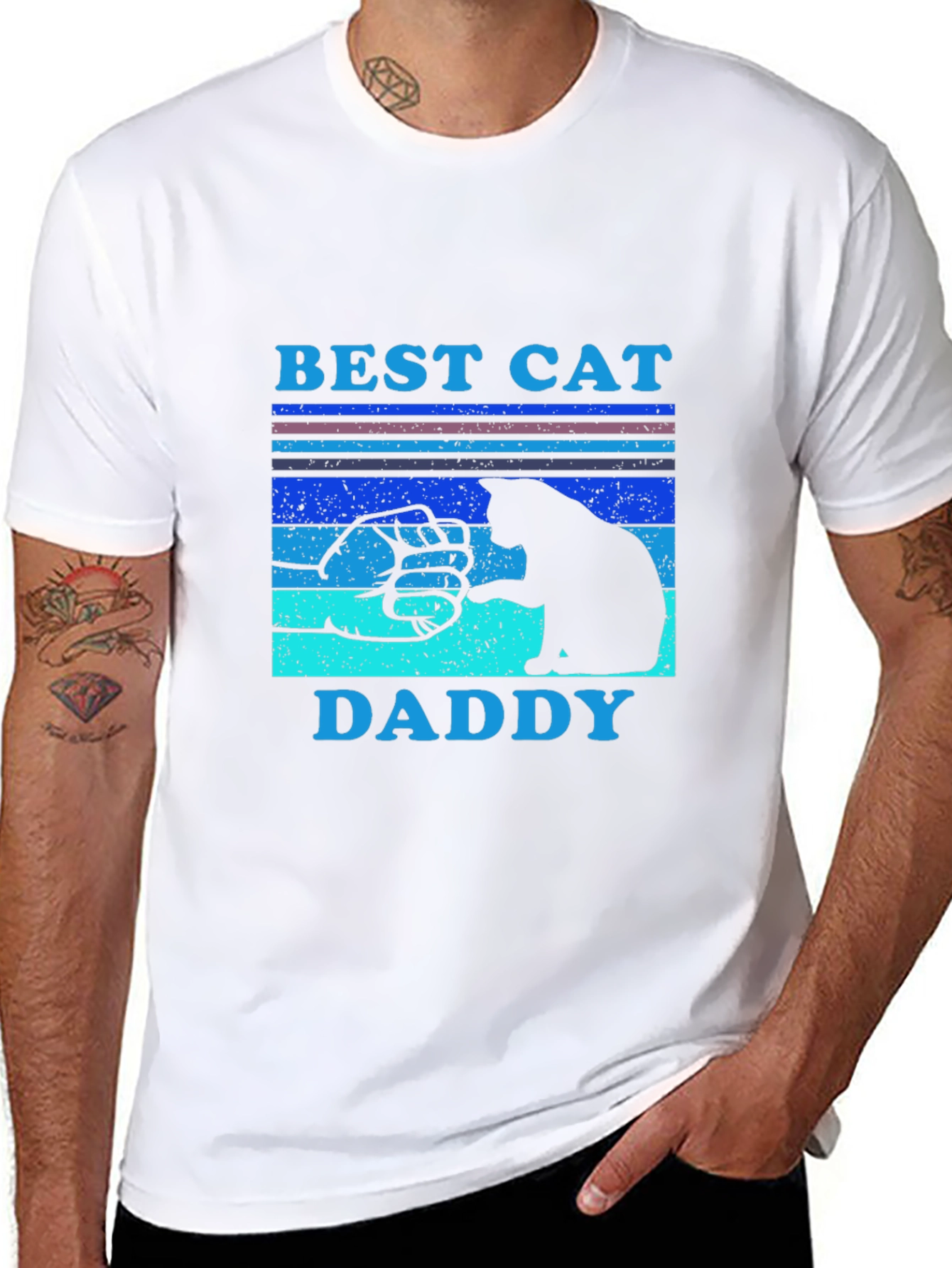 Best Cat Daddy T-Shirt - Cat Lover Gift