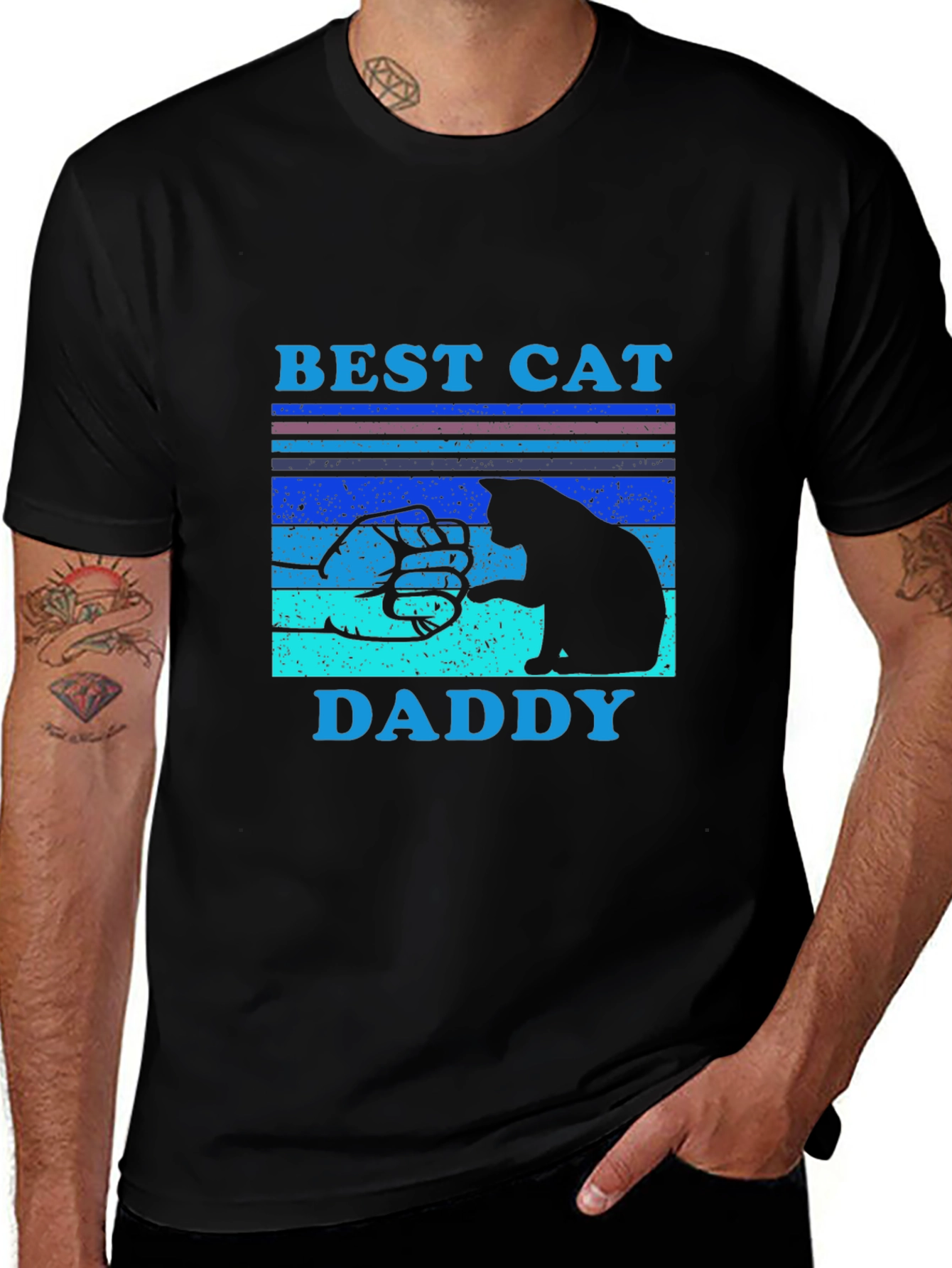 Best Cat Daddy T-Shirt - Cat Lover Gift