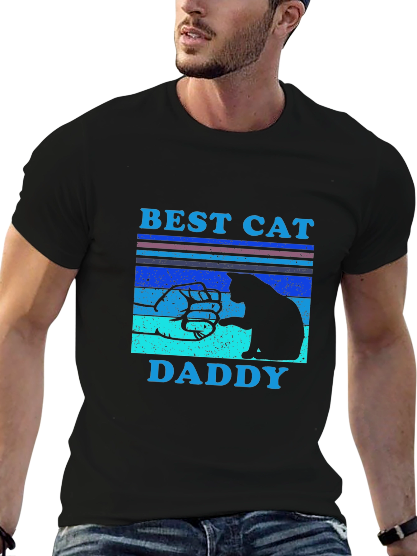 Best Cat Daddy T-Shirt - Cat Lover Gift