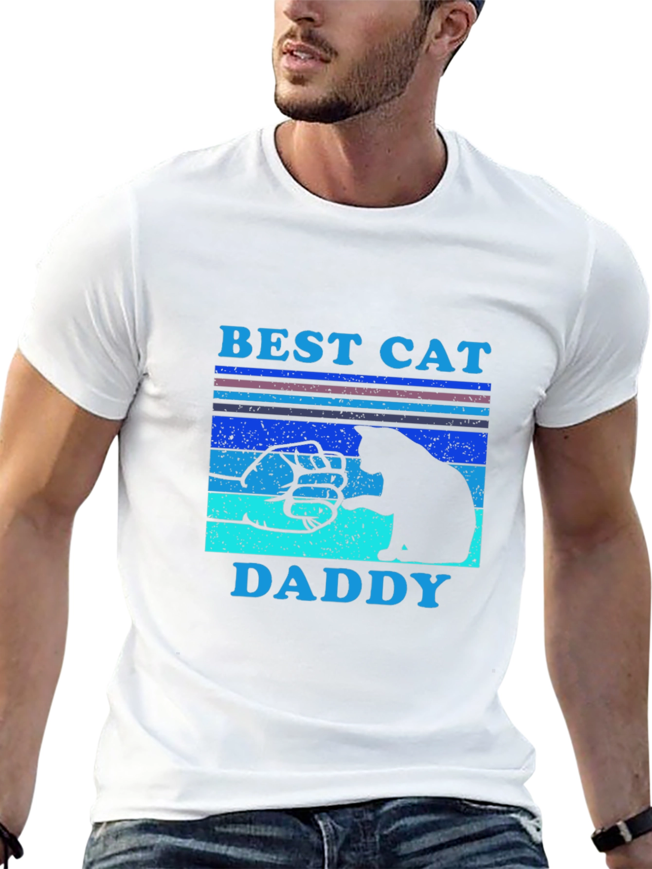 Best Cat Daddy T-Shirt - Cat Lover Gift
