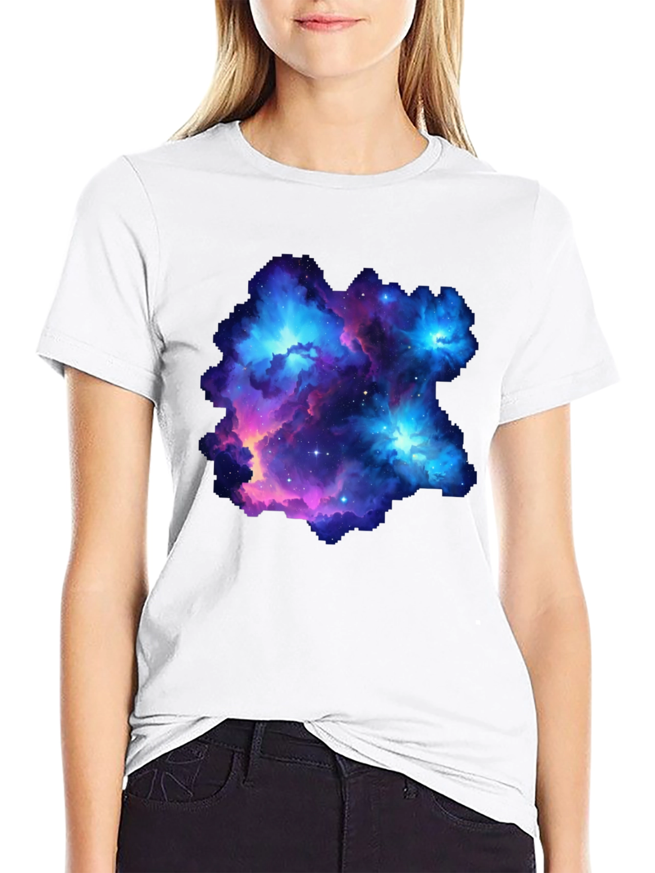 Nebula Galaxy Graphic Print Mens T-Shirt