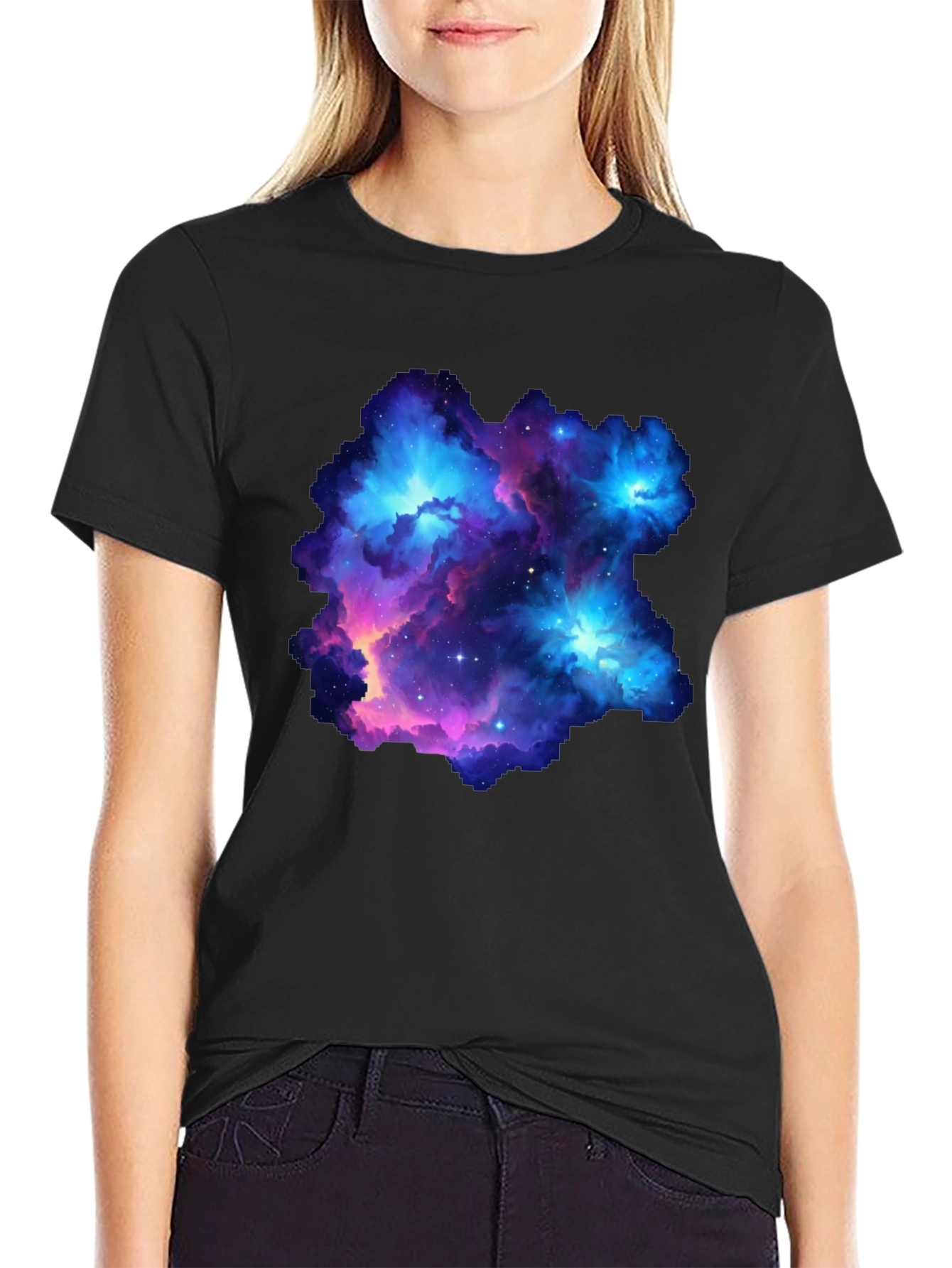 Nebula Galaxy Graphic Print Mens T-Shirt